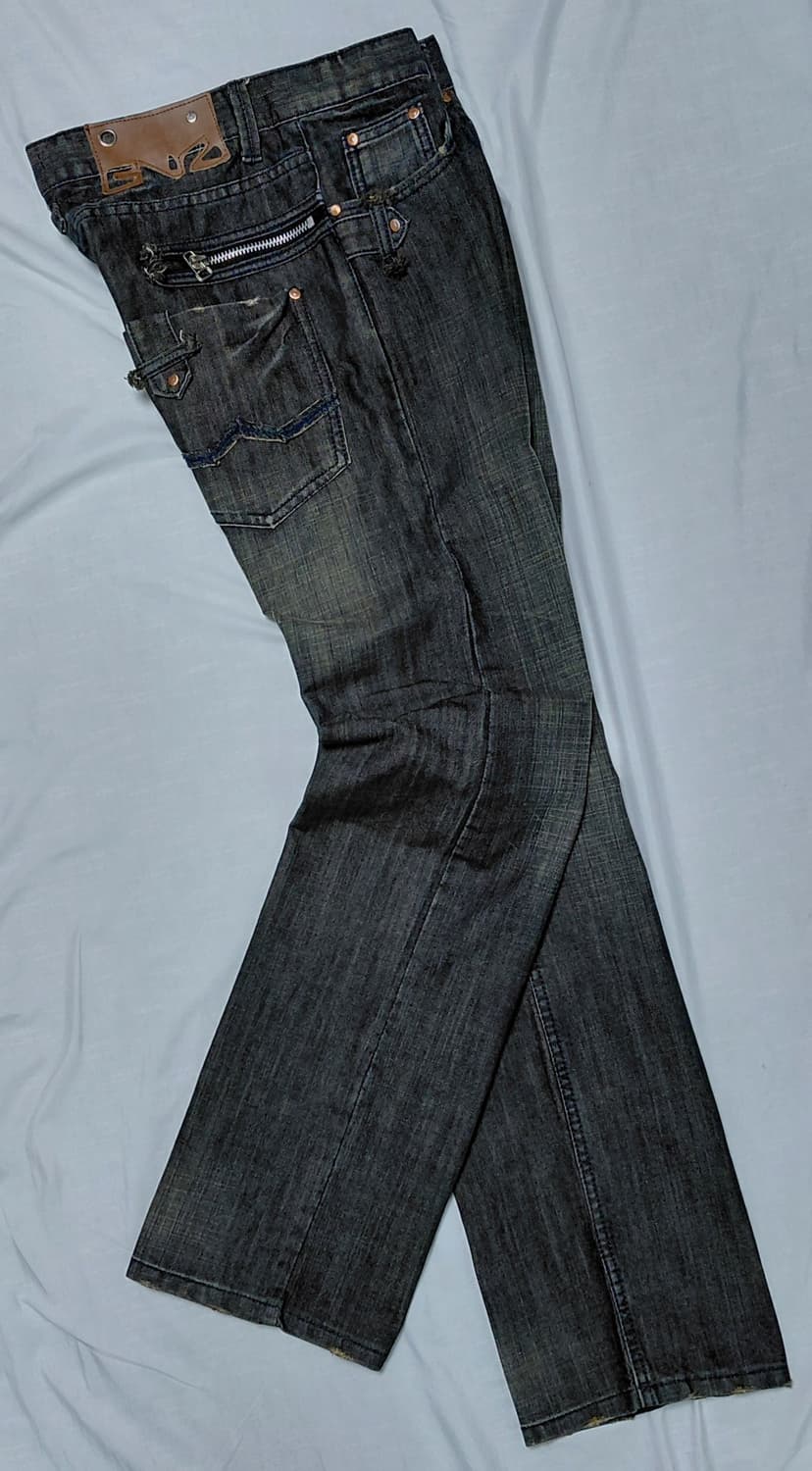 [34] ENERGIE(에너지) Y2K 테크니컬 지퍼 데님 팬츠 상품이미지1