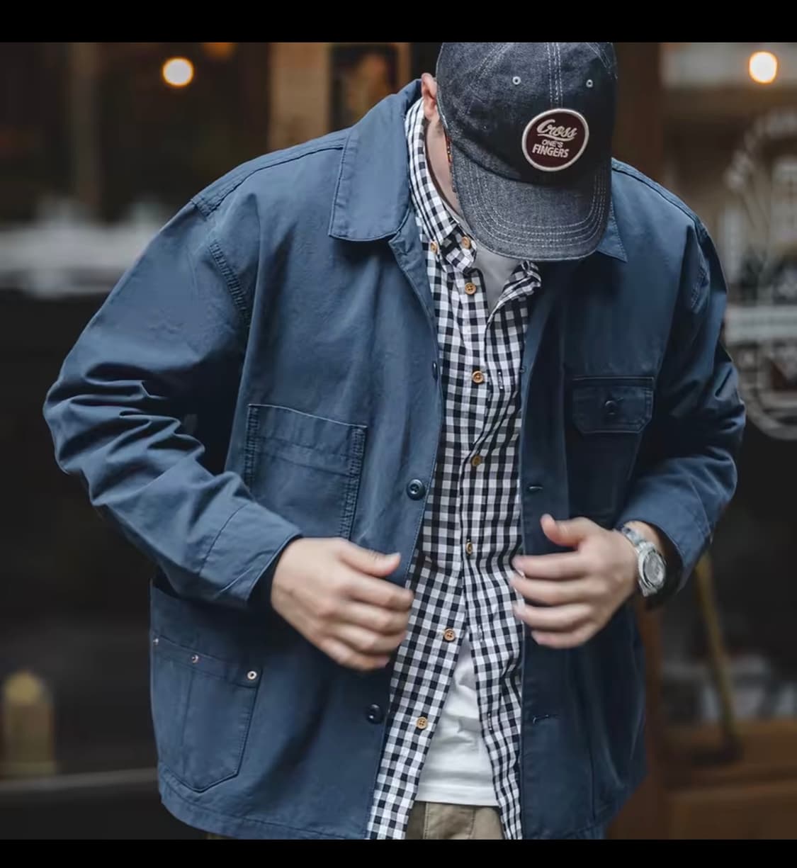 Maden 네이비 워크 자켓 S 사이즈 (100) 상품이미지1