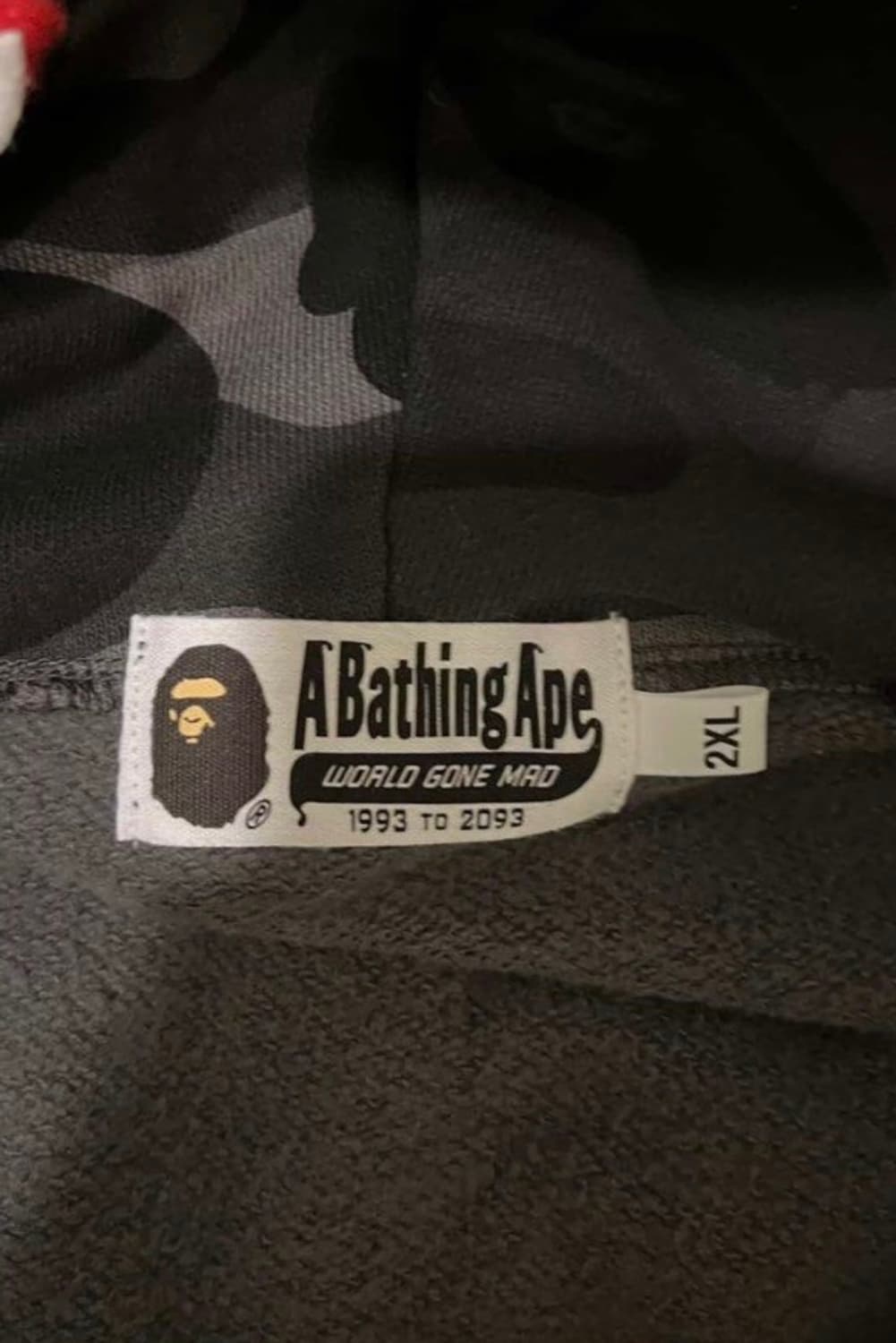 베이프 샤크후드 흑계 새상품 m,2xl 상품이미지3