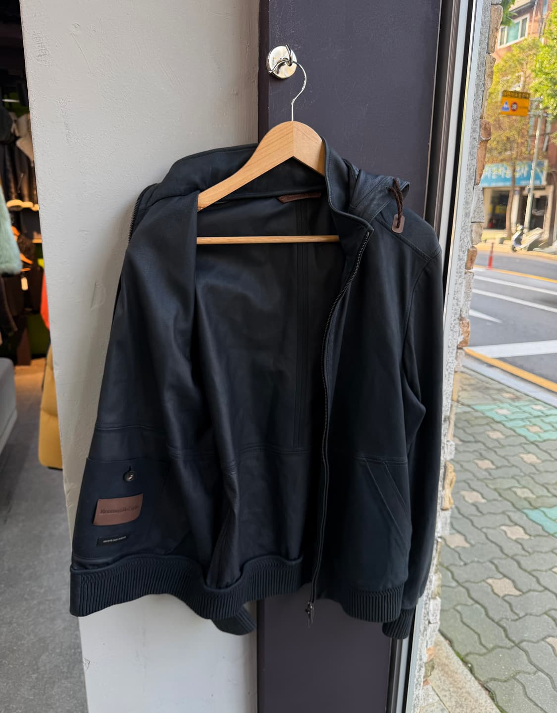 48/ 에르메네질도 제냐 레더 후드 자켓 상품이미지6