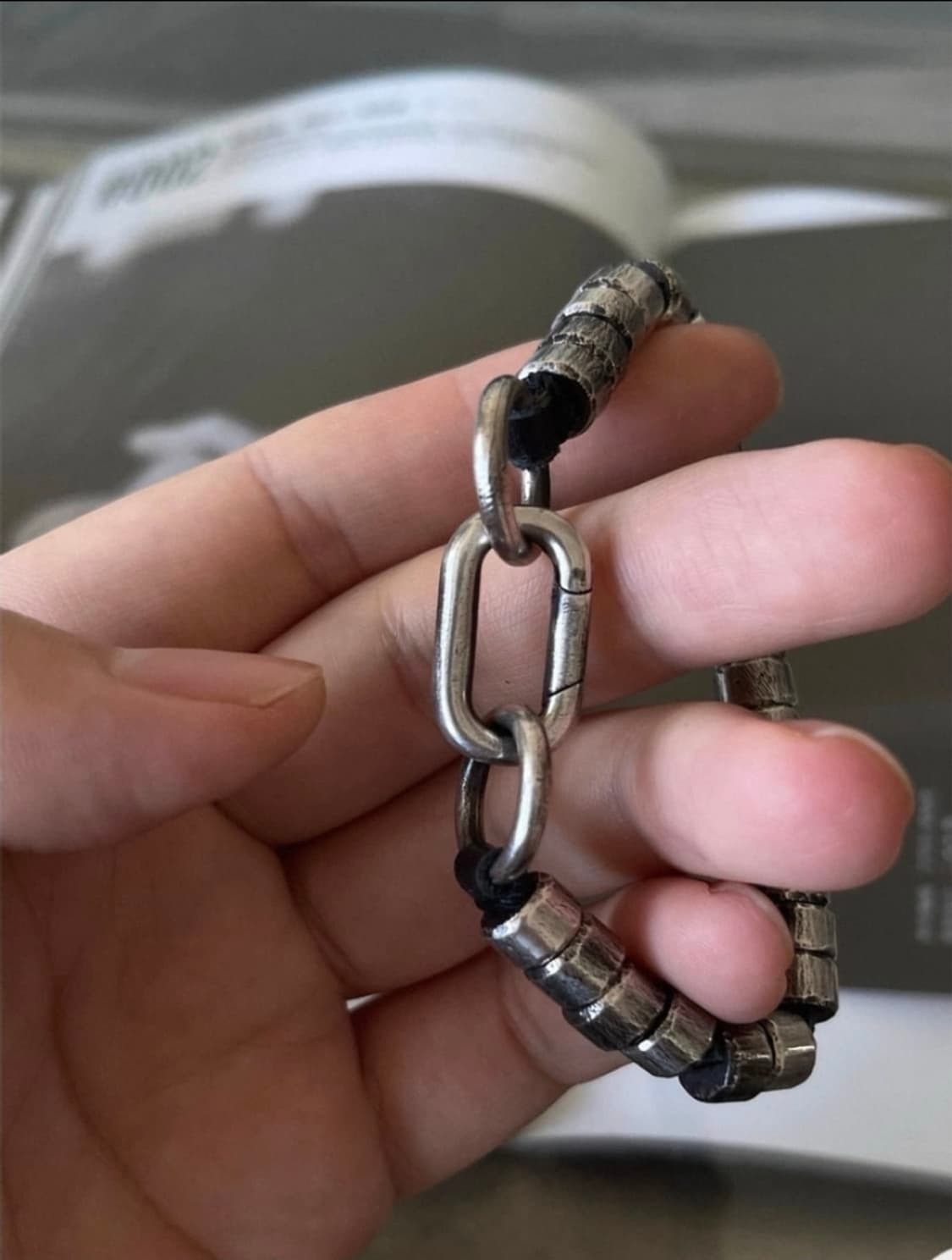 Oceanora 고딕 다크 스타일 925 스털링 실버 빈 티지 팔찌 상품이미지2