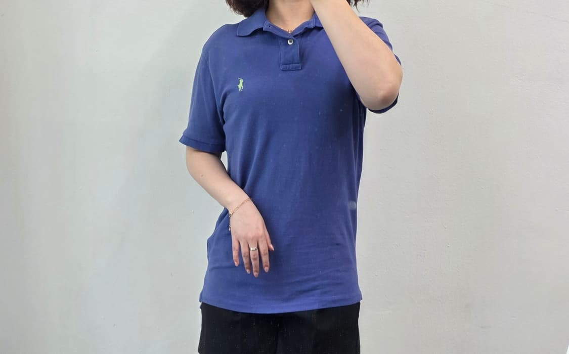 [프립]폴로 반팔 카라티 청보라 상품이미지1