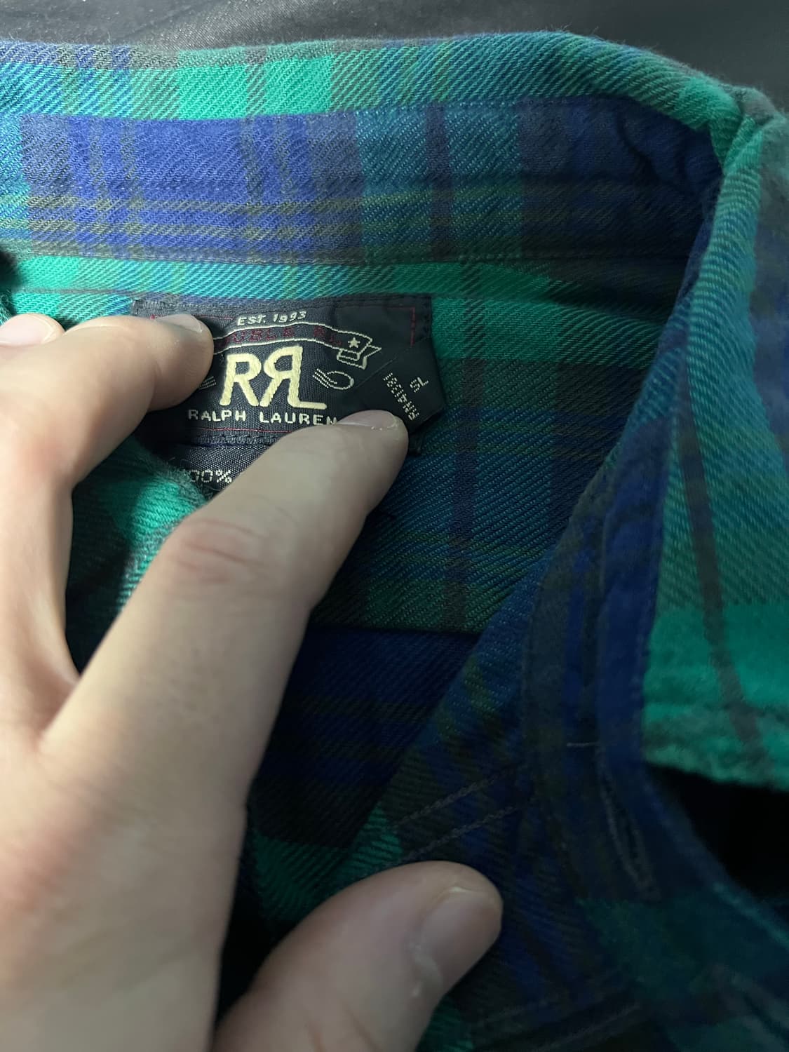 rrl 체크셔츠 s 상품이미지4