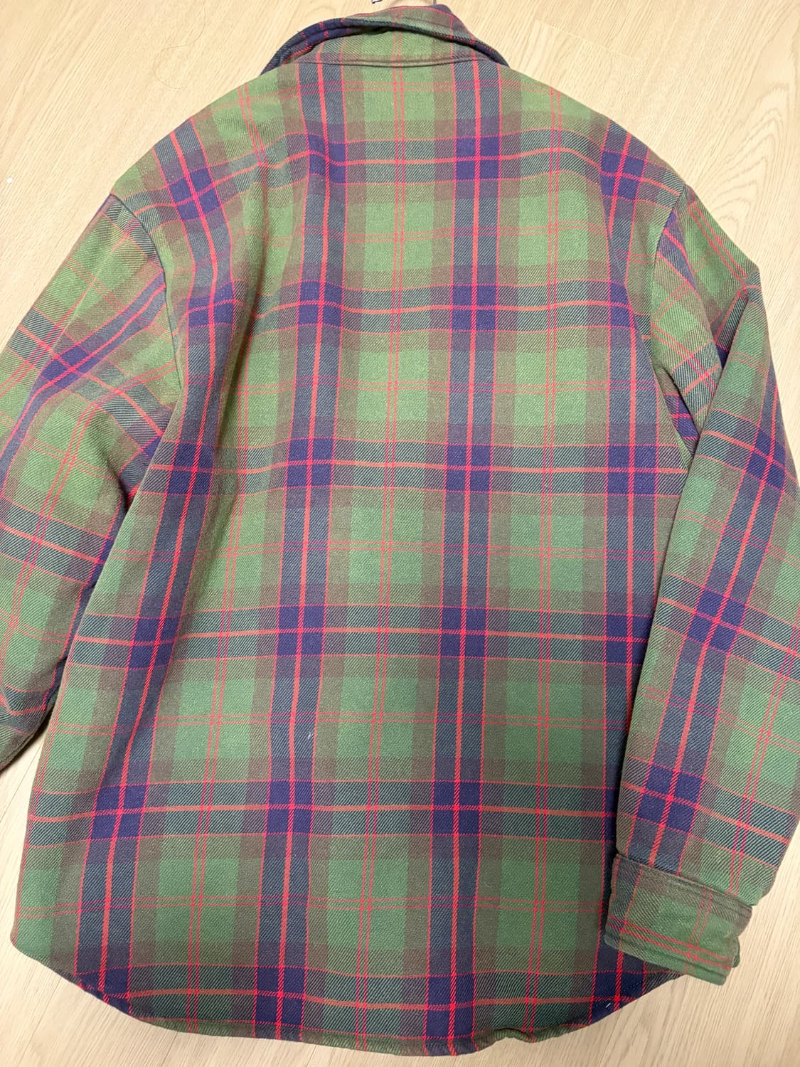 슈프림 퀼티드 플란넬 스냅셔츠 그린m 24ss 상품이미지4