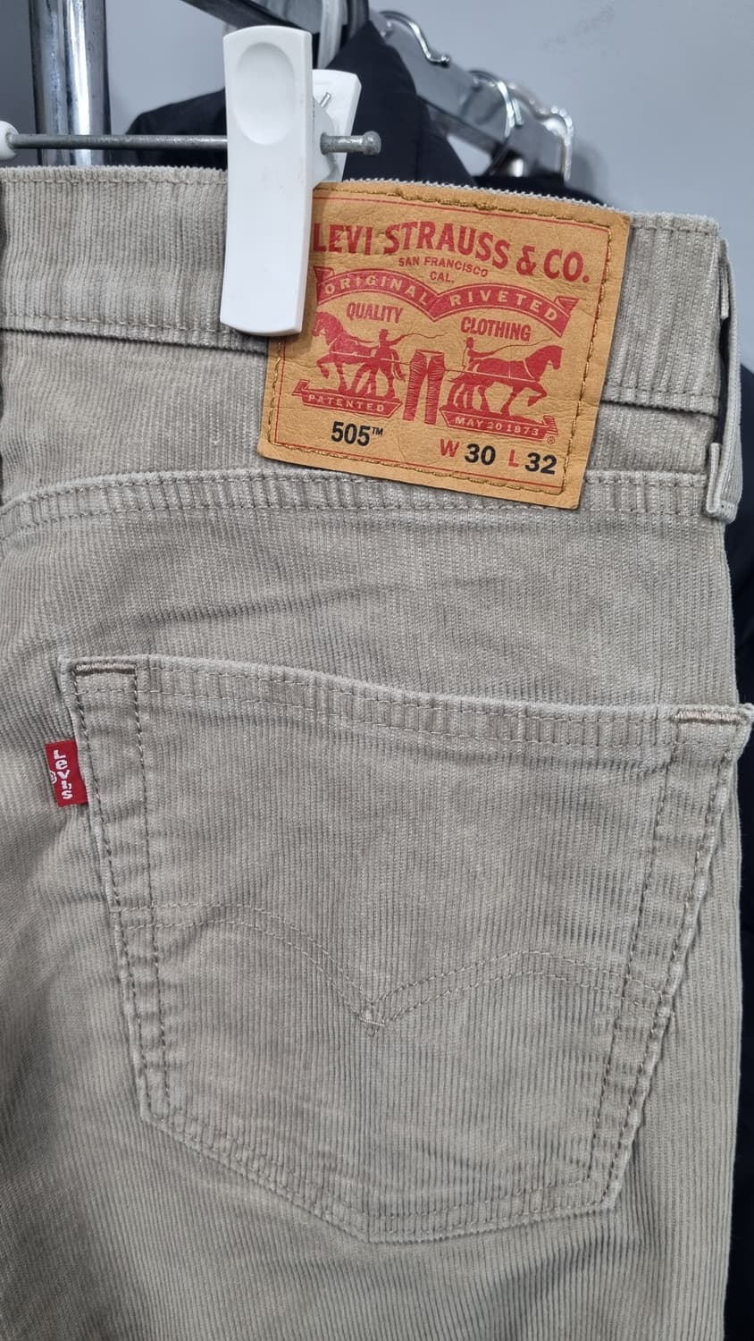 levis 505 레귤러 베이지 코듀로이(골덴)팬츠 허리31 상태10/9 상품이미지4