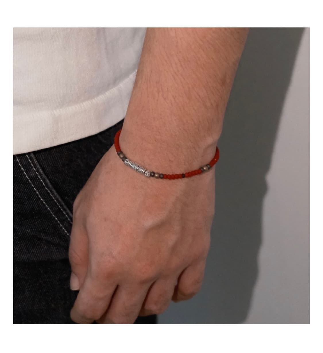 [포드메르] 에스닉 앤틱 헤마타이트 팔찌 상품이미지5