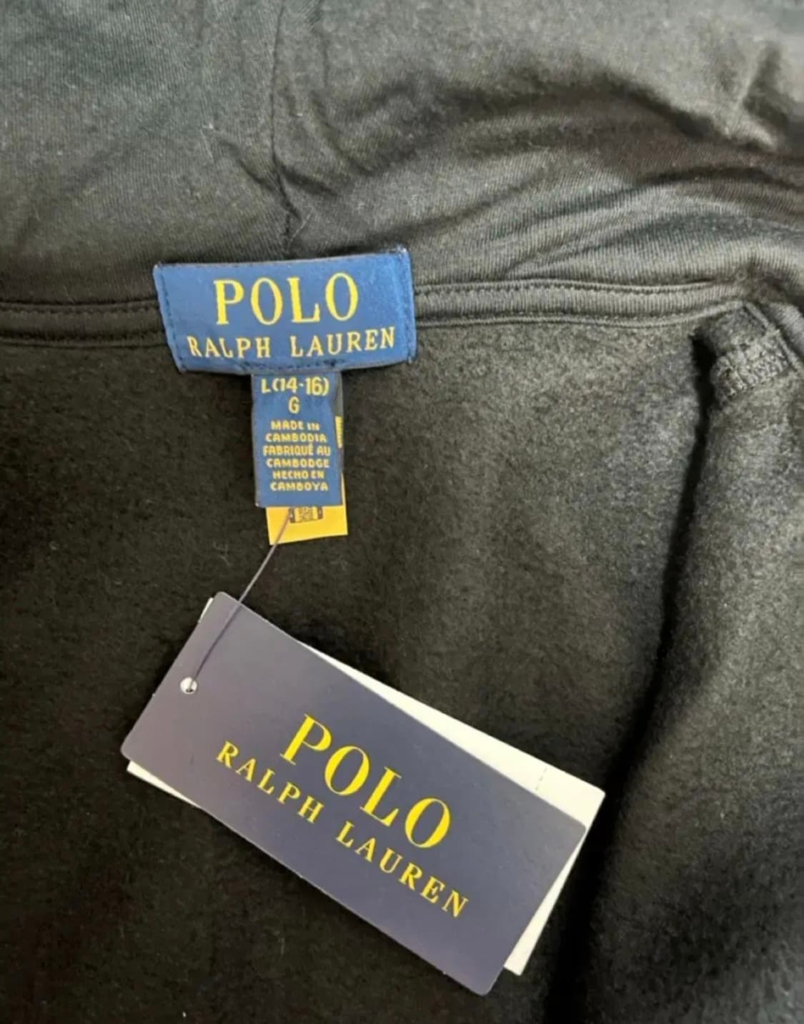 폴로 랄프로렌 블랙 후드집업 상품이미지4