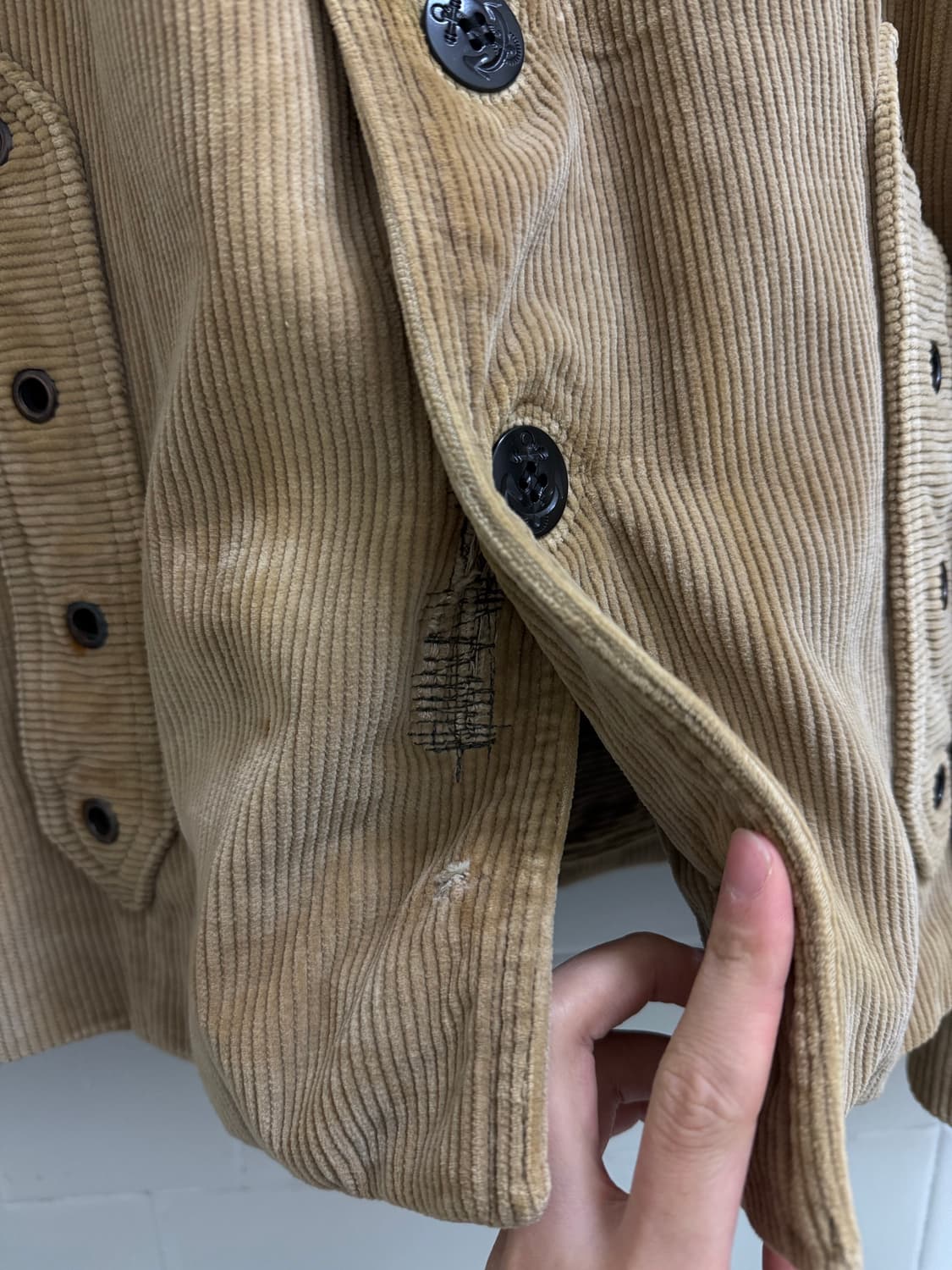 70s 메탈 아일렛 빈티지 코듀로이 자켓 상품이미지3