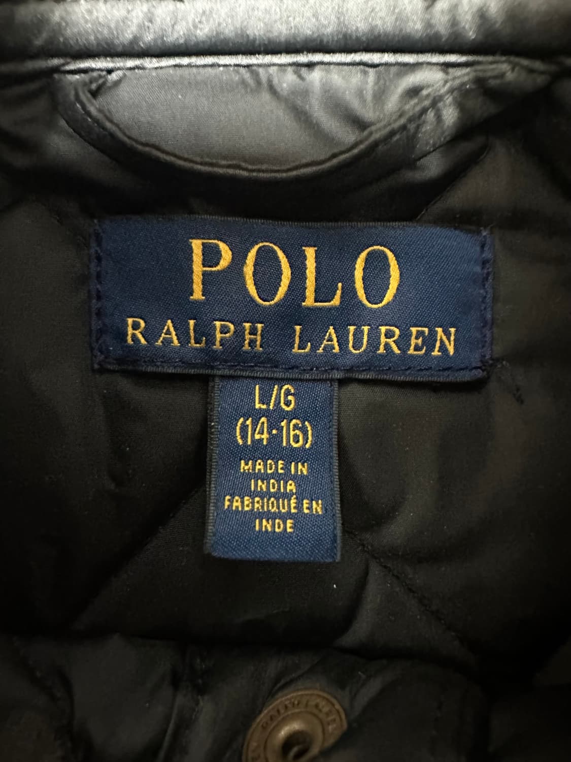 폴로 랄프로렌 블랙 퀼팅 봄버 자켓 상품이미지6