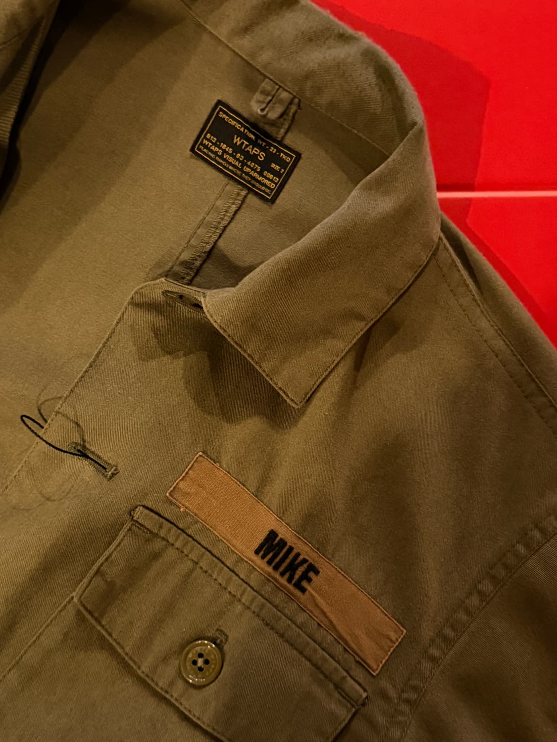 WTAPS 더블탭스 워크셔츠 올리브  상품이미지4