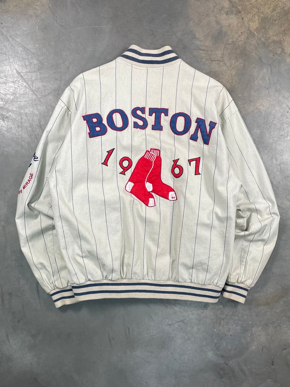 미라지 보스턴 레드삭스 리버시블 코튼 바시티 자켓 상품이미지1
