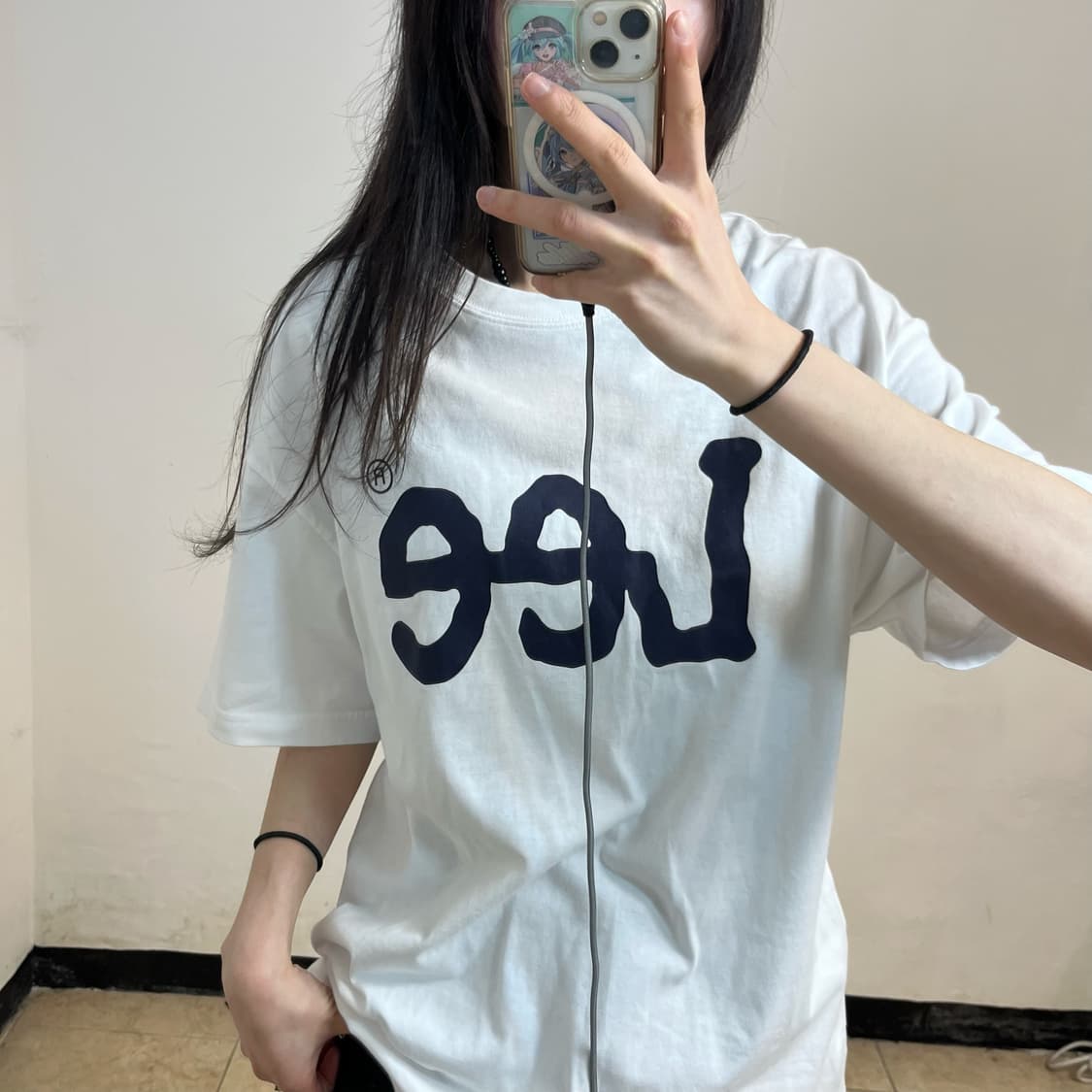 LEE white t-shirt 상품이미지3