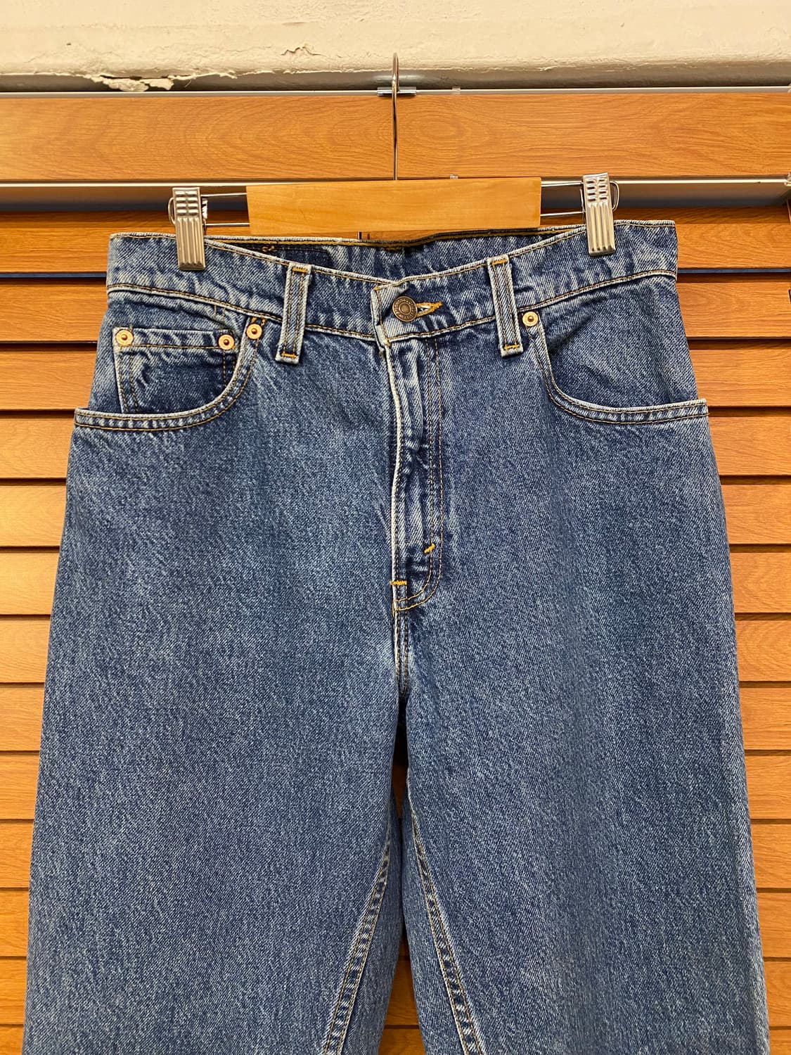 90s USA 리바이스 550 테이퍼드진 진청바지 상품이미지6