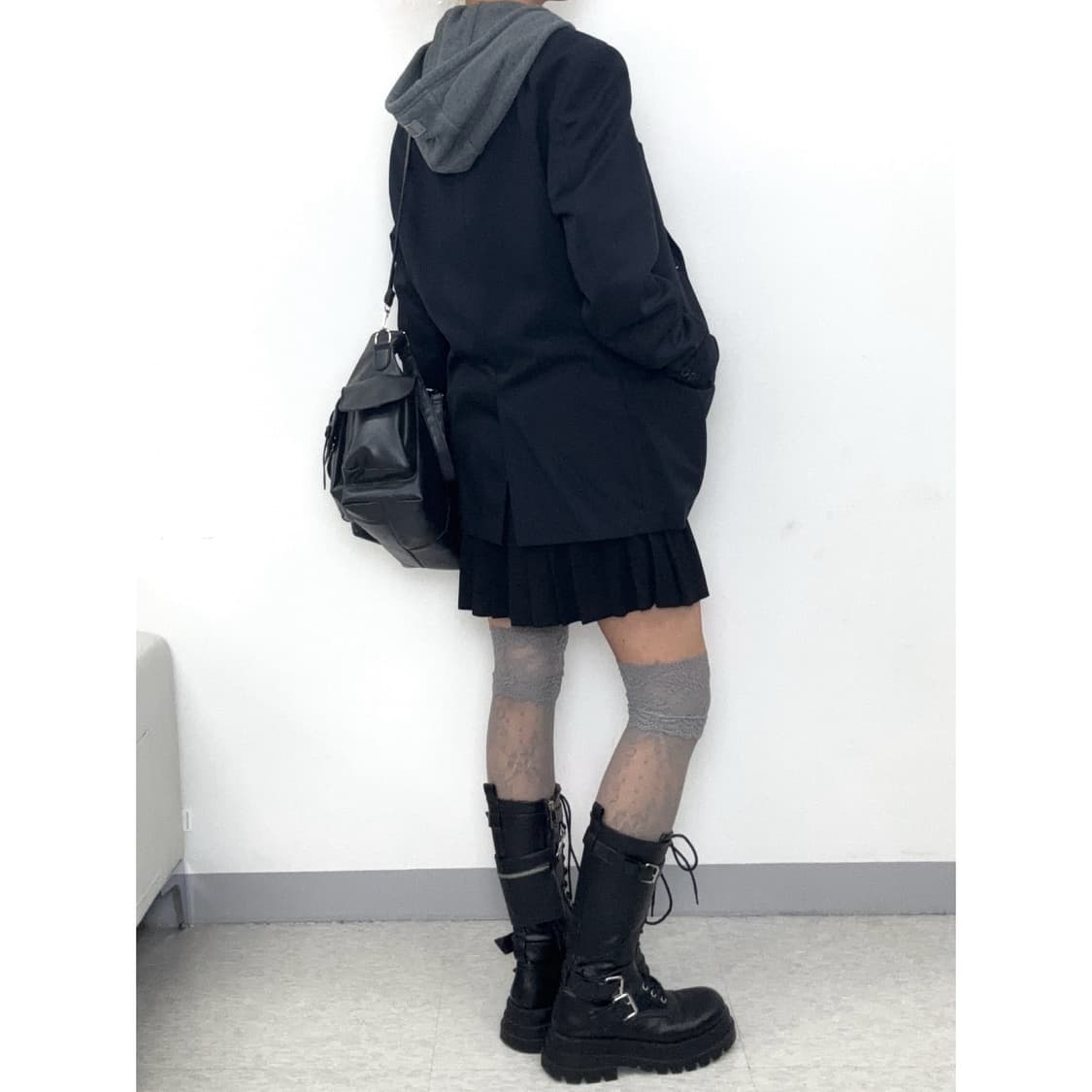 빈티지 네이비 울 블레이저 자켓 상품이미지3