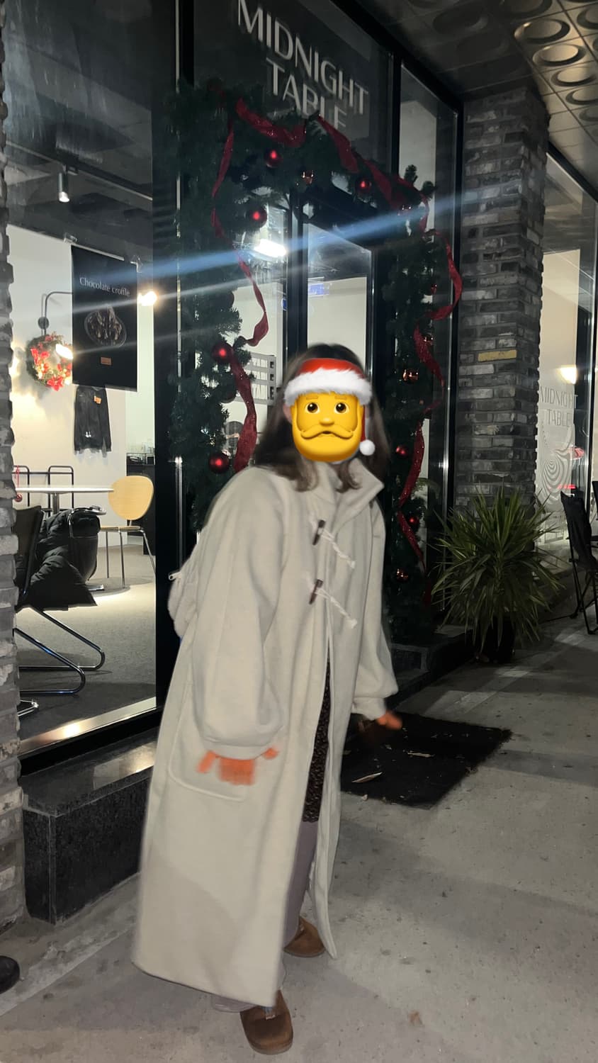 아이보리 더플코트 떡볶이코트 상품이미지1