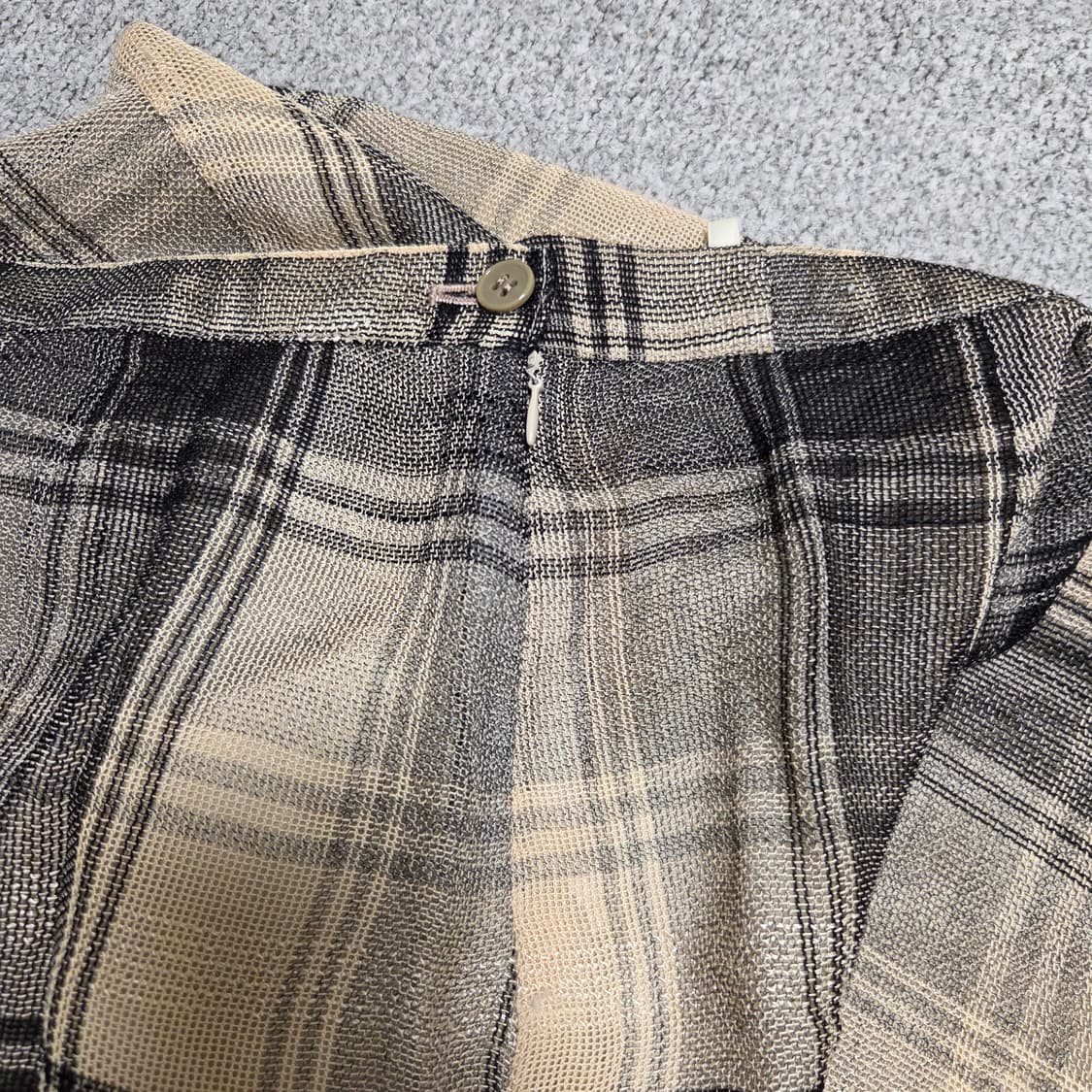 Blance 일본제 체크 시스루 스커트 27-28 상품이미지5