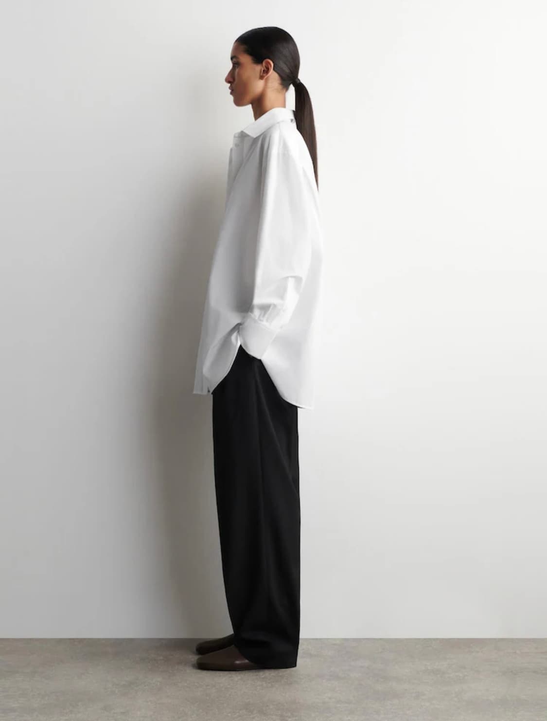 코스 테일러드 코튼 포플린셔츠 32 새제품 상품이미지3