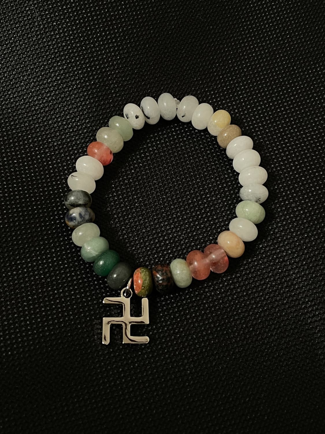 빈티지 오리엔탈 원석 만자 팔찌 상품이미지1