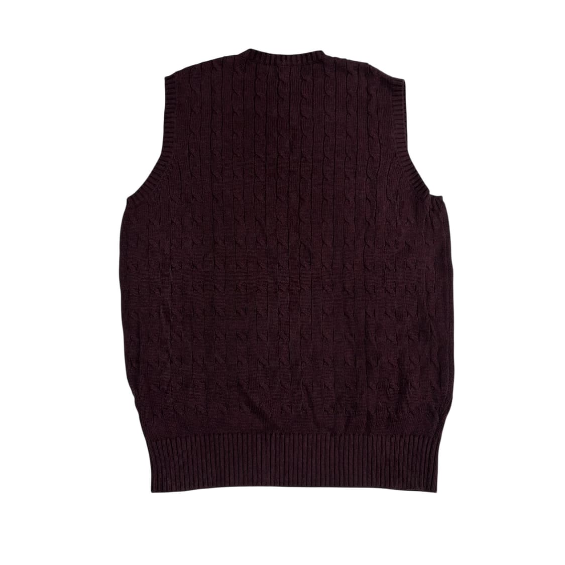 빈폴 버건디 케이블 니트 조끼 상품이미지5