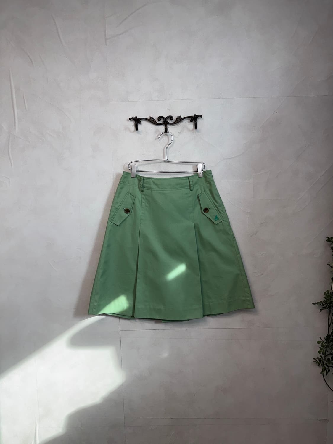 Bean Pole melon pleats midi skirt 상품이미지1