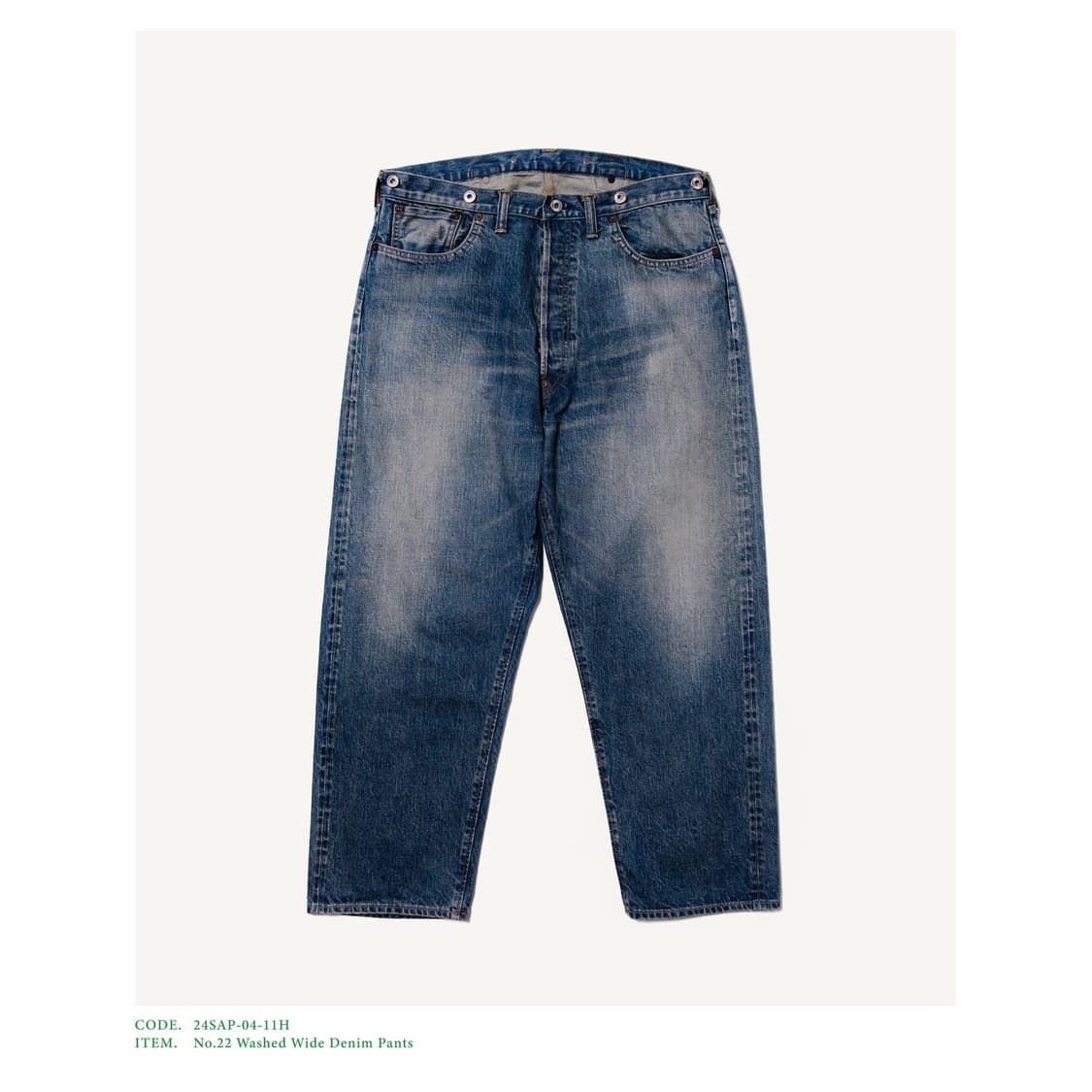 아프레쎄 24SS No.22 넘버투투 데님 28사이즈 판매합니다 상품이미지1