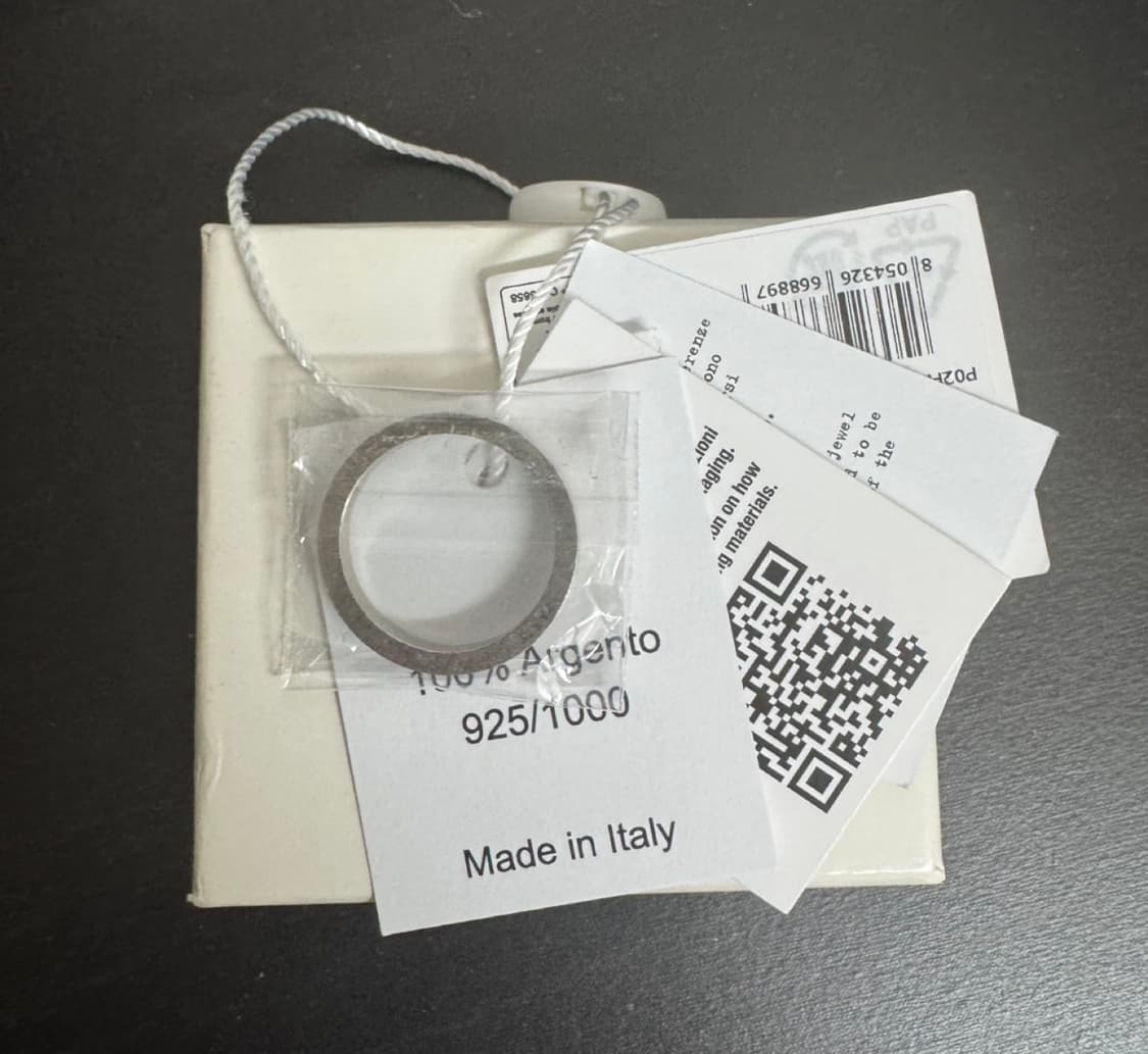 마르지엘라 실버 넘버링 반지  SM1UQ0080 SV0158 상품이미지1