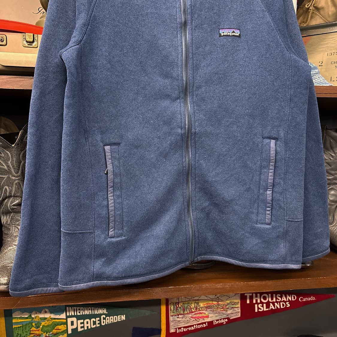 파타고니아 맨즈 베터 스웨터 플리스 풀집업 자켓 스톤블루 N888 상품이미지4