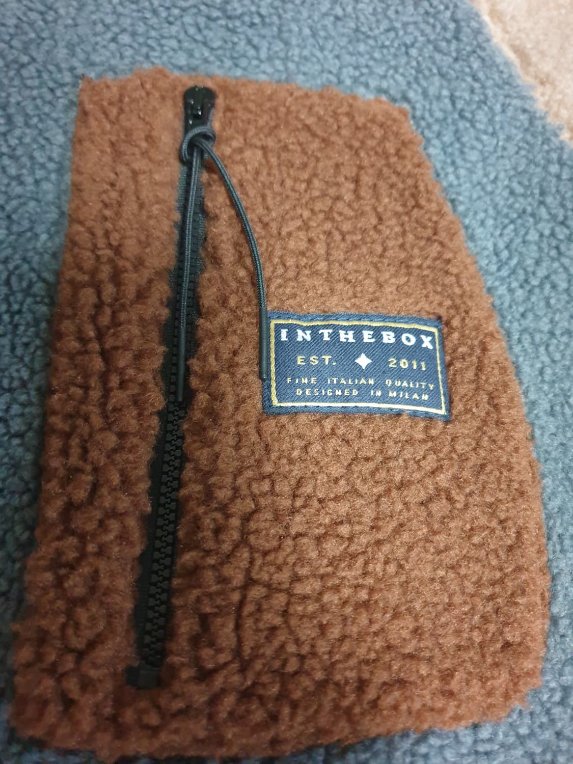 (이태리제품) IN THE BOX 빈티지 가슴집업 배색 플리스 맨투맨 M 상품이미지2