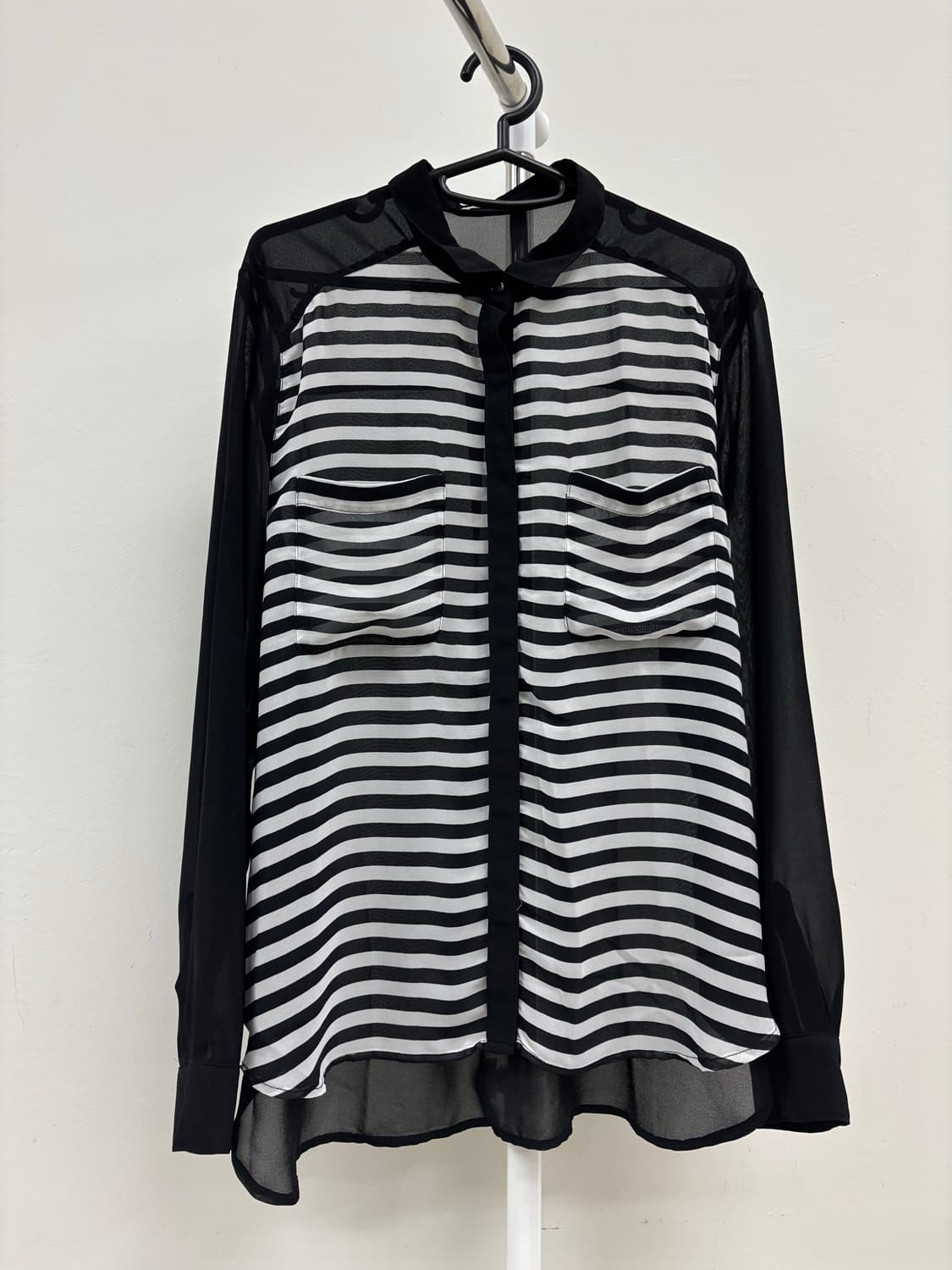 빈티지 블랙 블라우스 상품이미지5