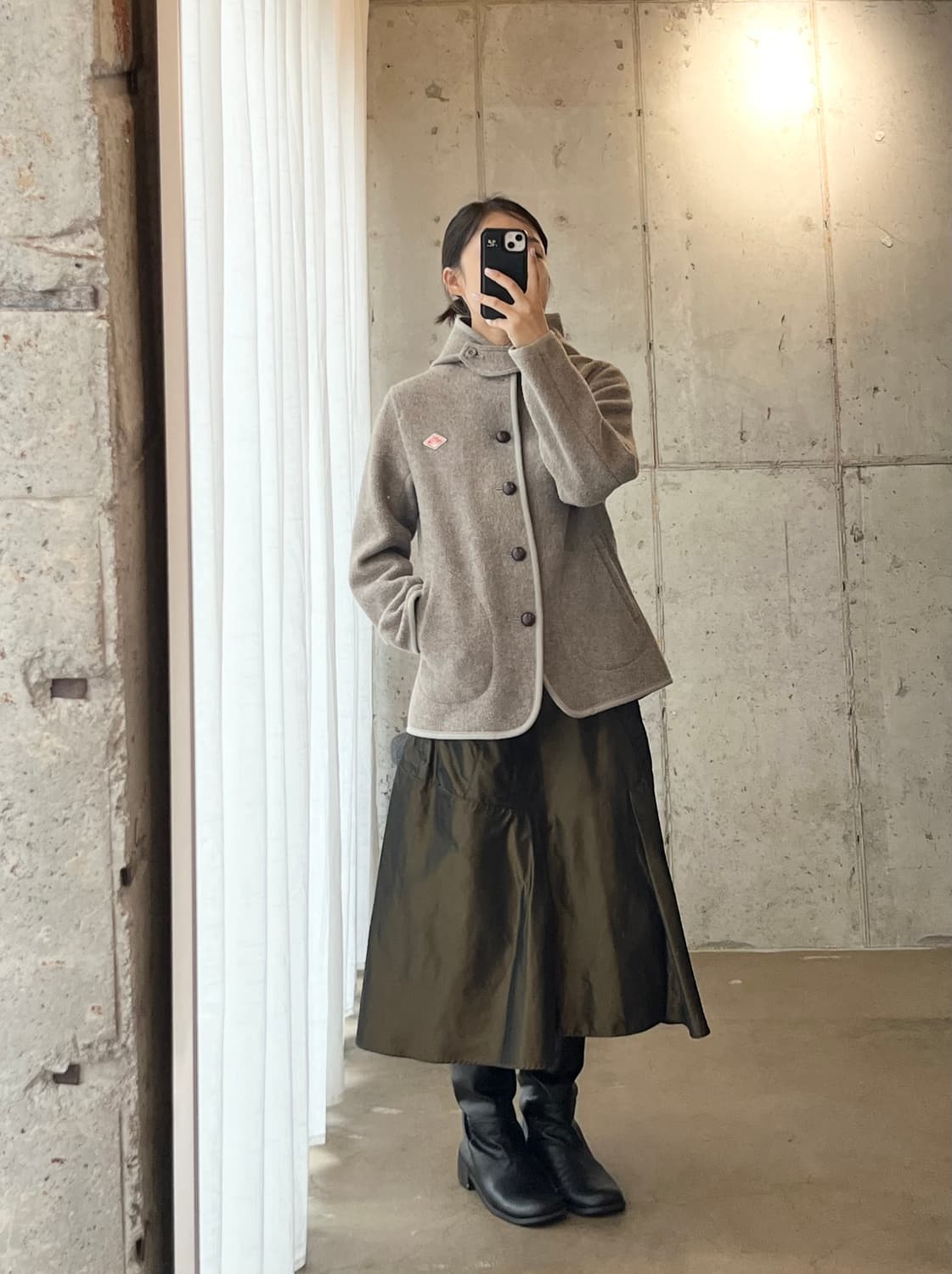 단톤 울 코트 라이트브라운 38 상품이미지2