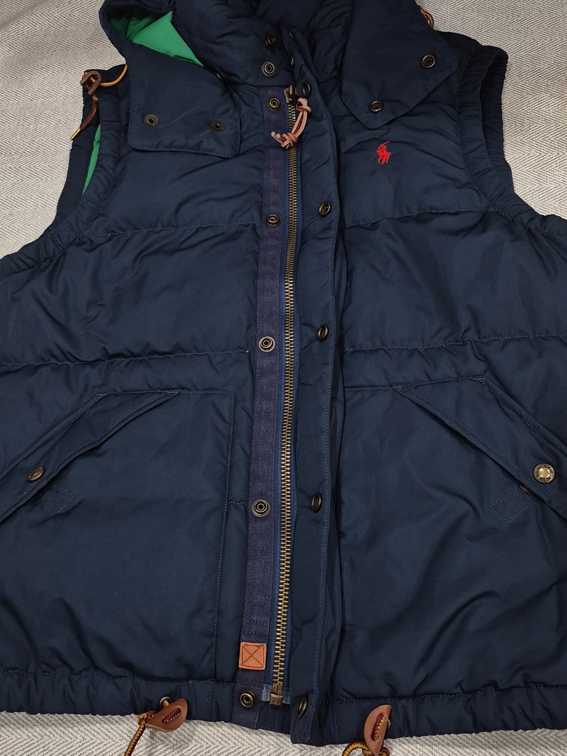 폴로랄프로렌 오리털 다운 베스트 패딩조끼 네이비 남성 90~95사이즈 상품이미지4
