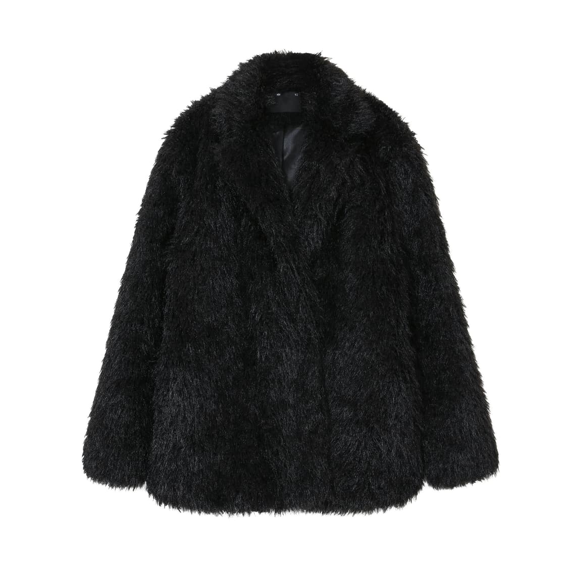 보헤미안서울 퍼 하프 코트 퍼자켓 블랙 상품이미지7