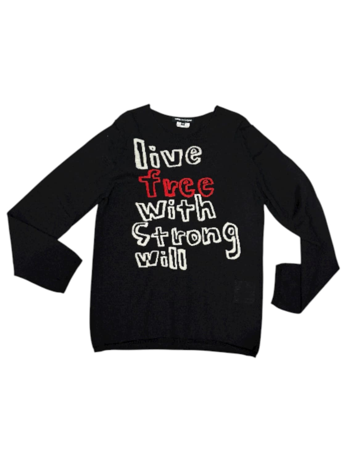 2010 꼼데가르송 자유로운 삶 강인한 의지 니트 스웨터 상품이미지1