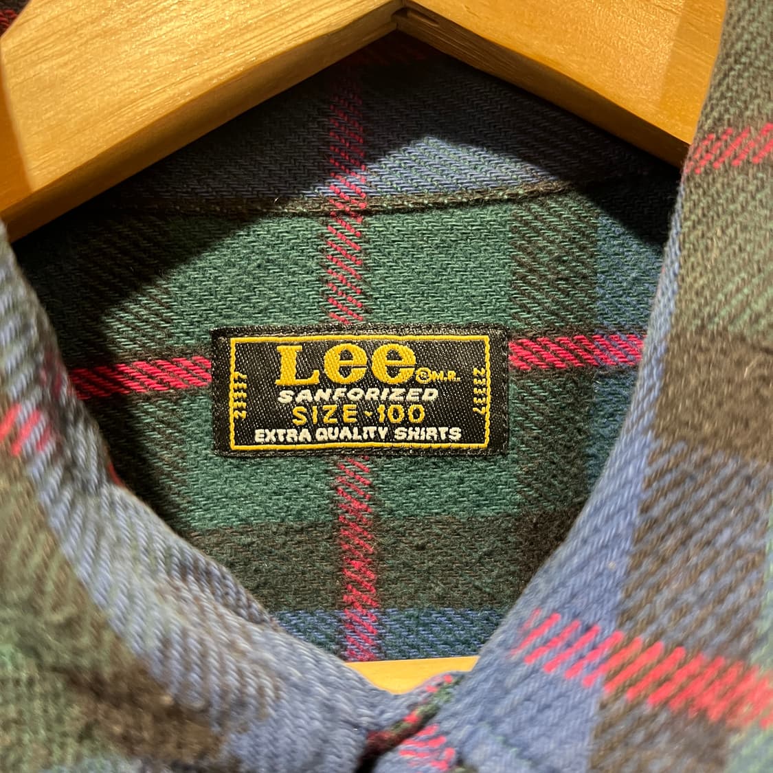Lee 빈티지 코튼 체크셔츠 상품이미지3