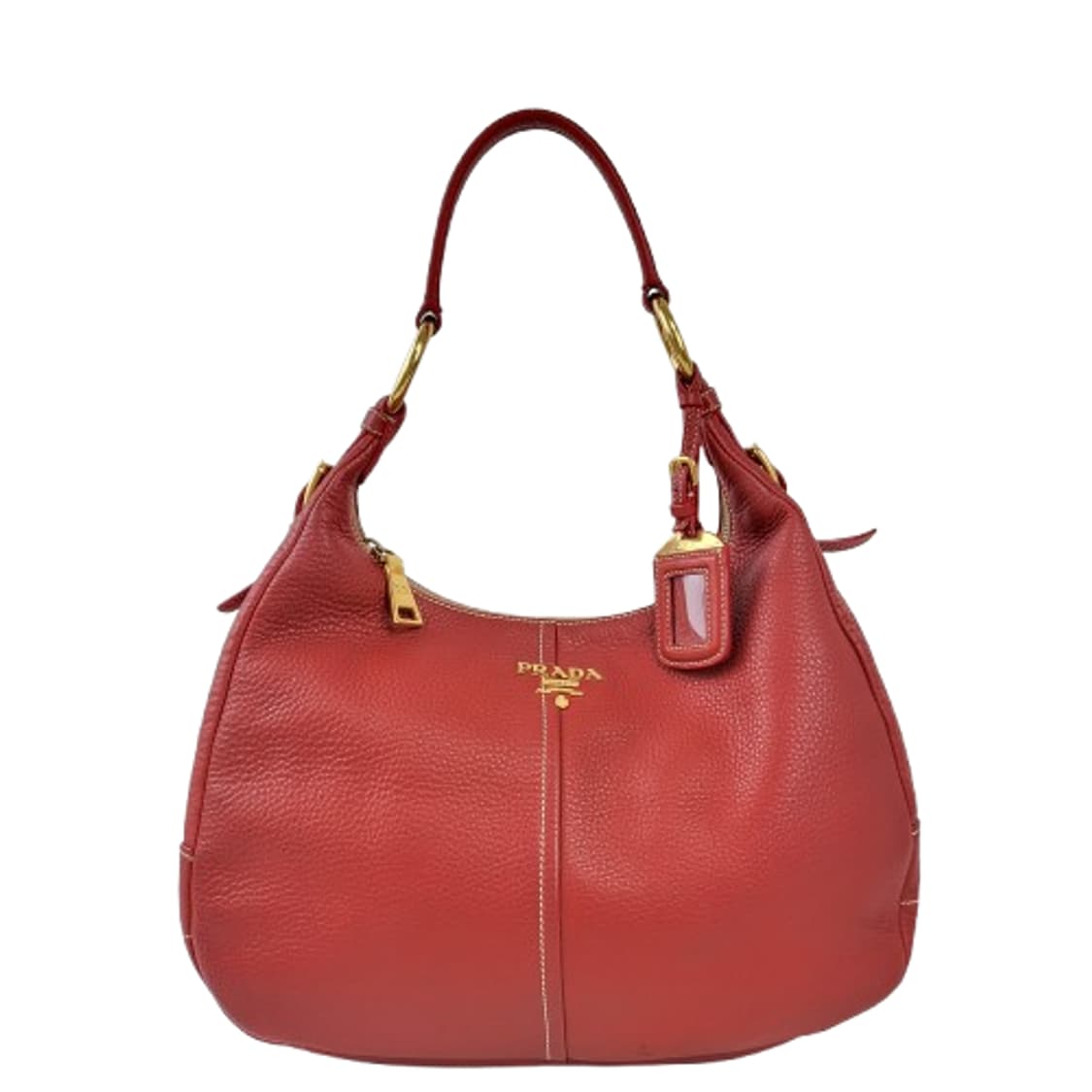 정품 프라다 비텔로 다이노 레드 호보백 상품이미지1