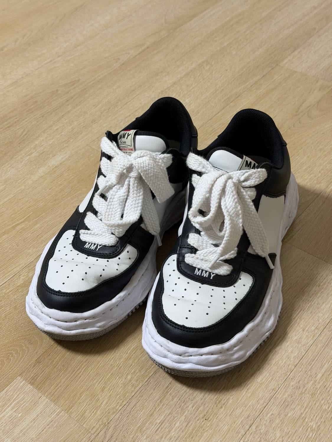 미하라 야스히로 웨인 OG 스니커즈 블랙/화이트 43 (275~280) 상품이미지1