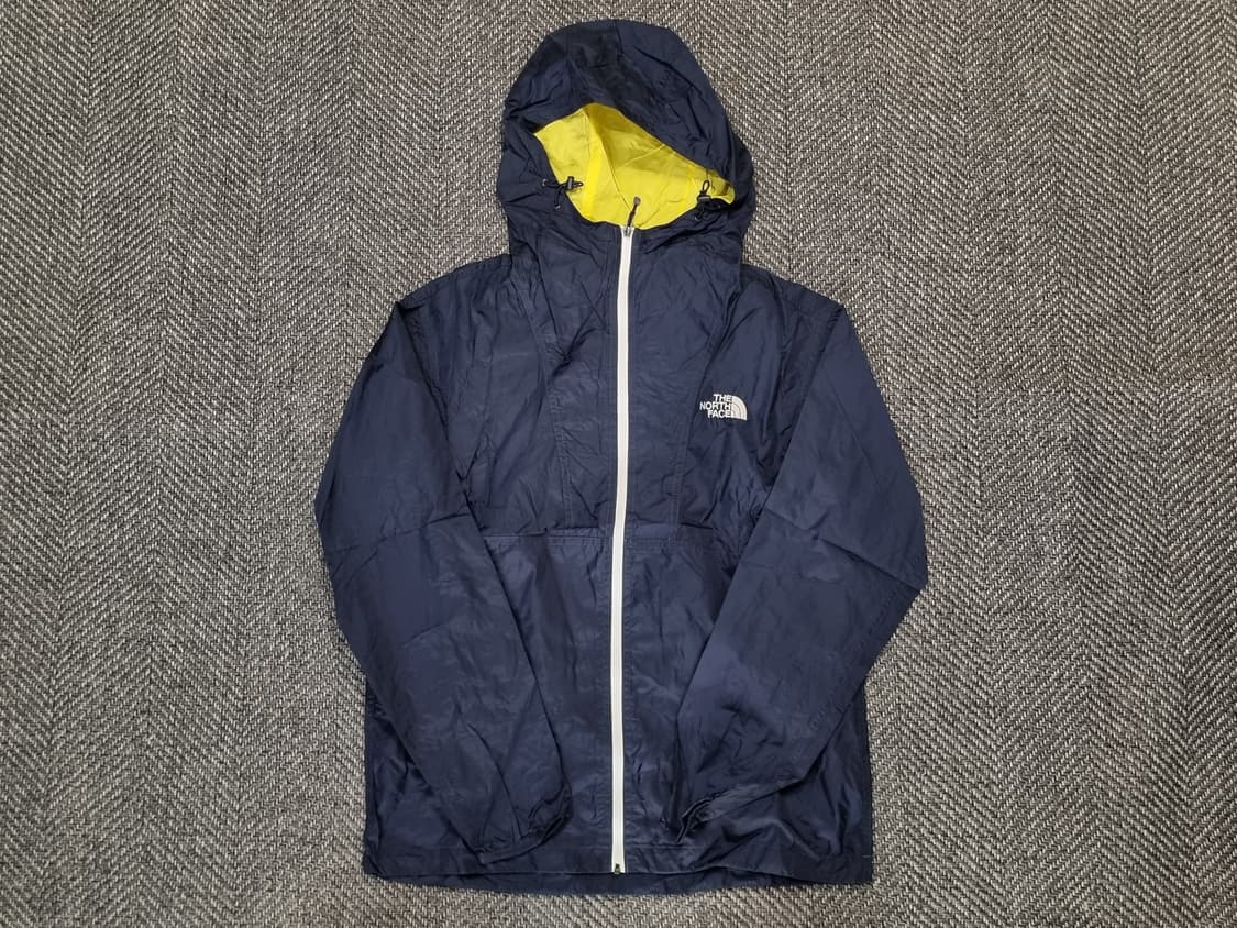 THE NORTH FACE — 네이비×옐로우 배색 윈드자켓 상품이미지1