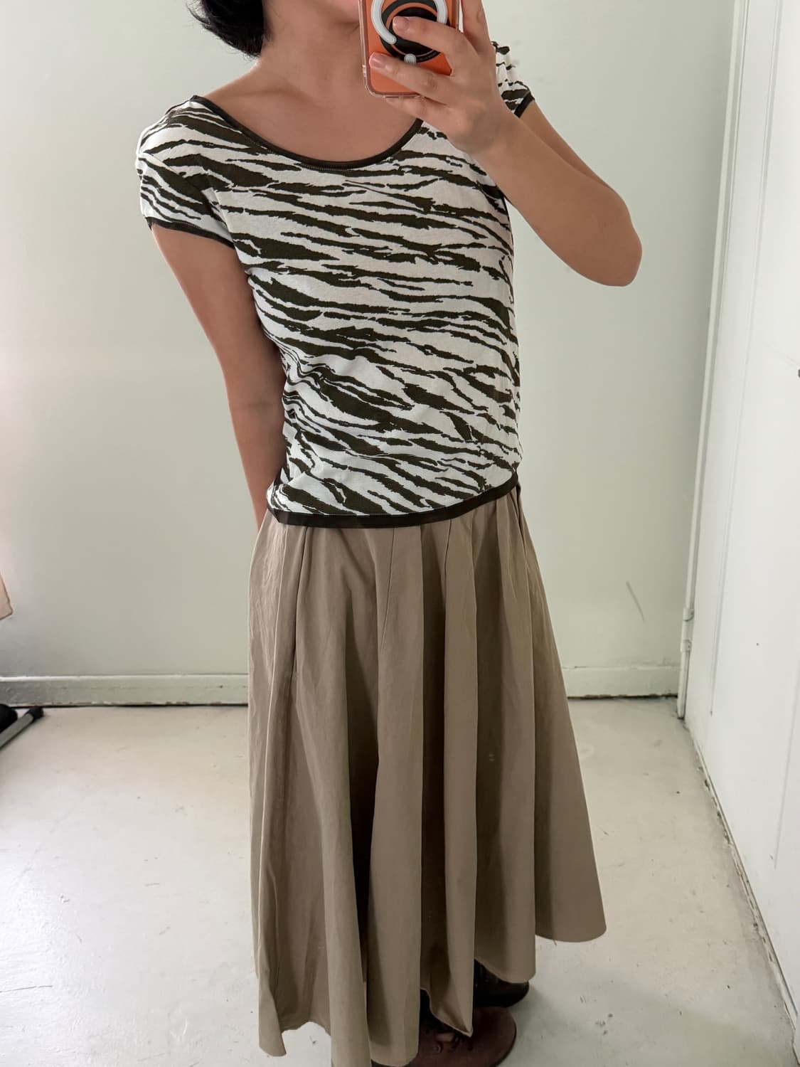 일본빈티지 y2k 지브리 슬림 탑 티셔츠 상품이미지3