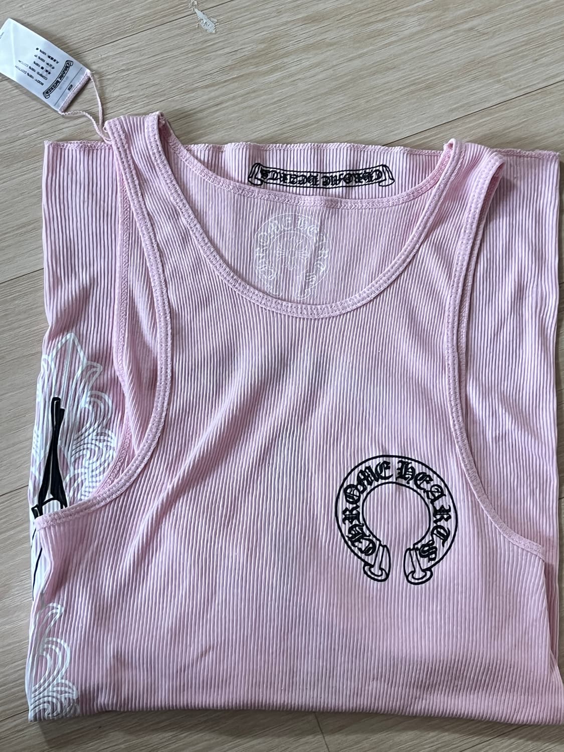 크롬하츠 데들리돌 립 아트바젤 플로라 탱크 핑크 L 상품이미지8