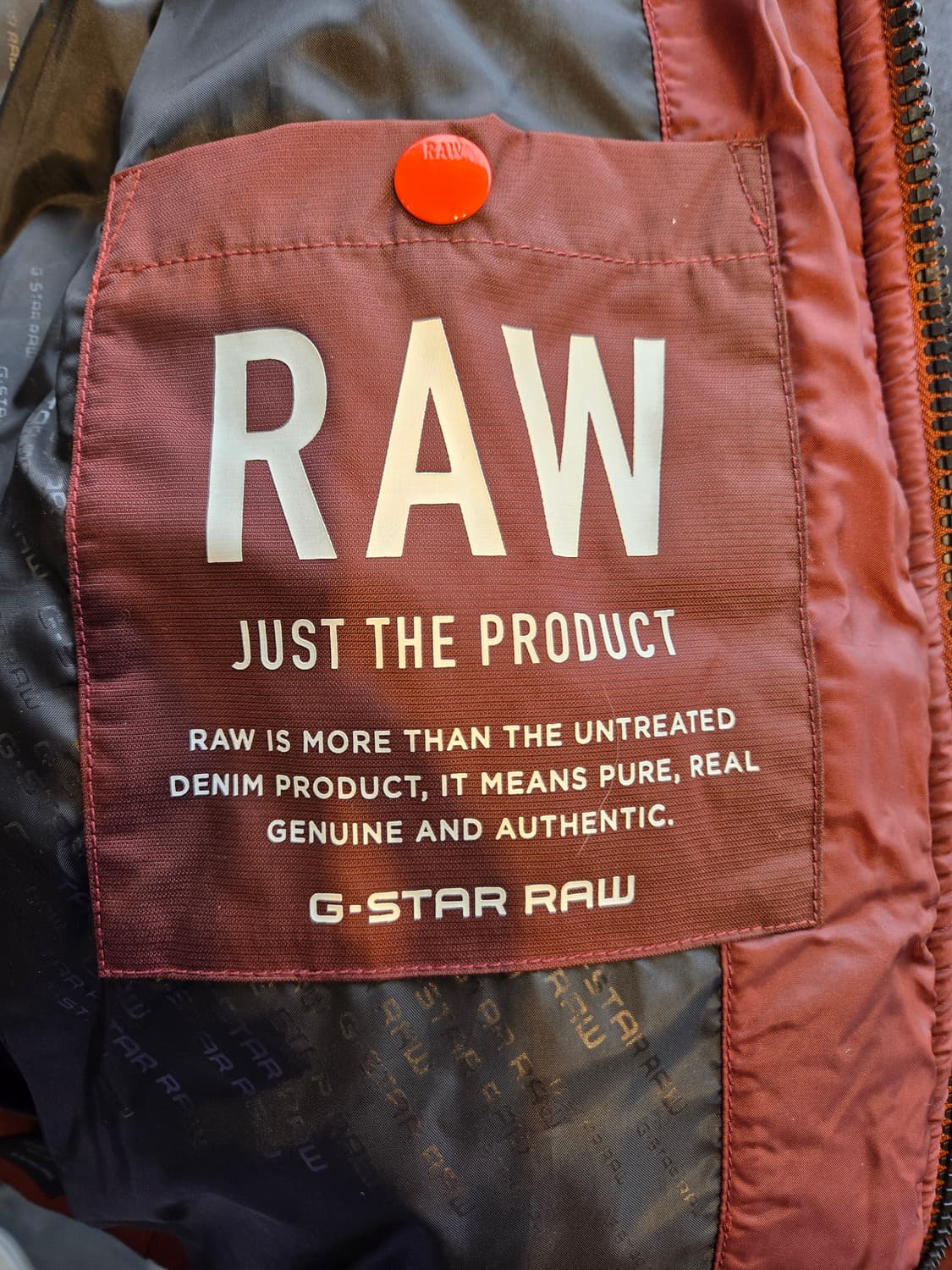 🎈특가🎈G-Star Raw 후드 패딩 자켓 버건디(S)디피용 상품이미지9