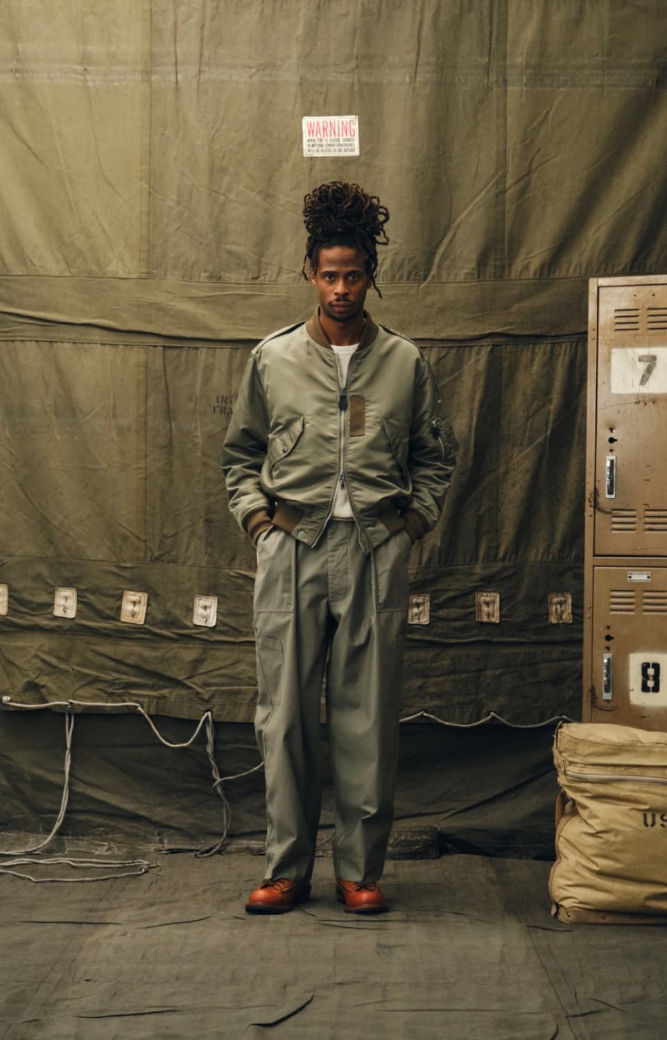 아웃스탠딩 L-2B JAKET OLIVE GREEN 상품이미지2