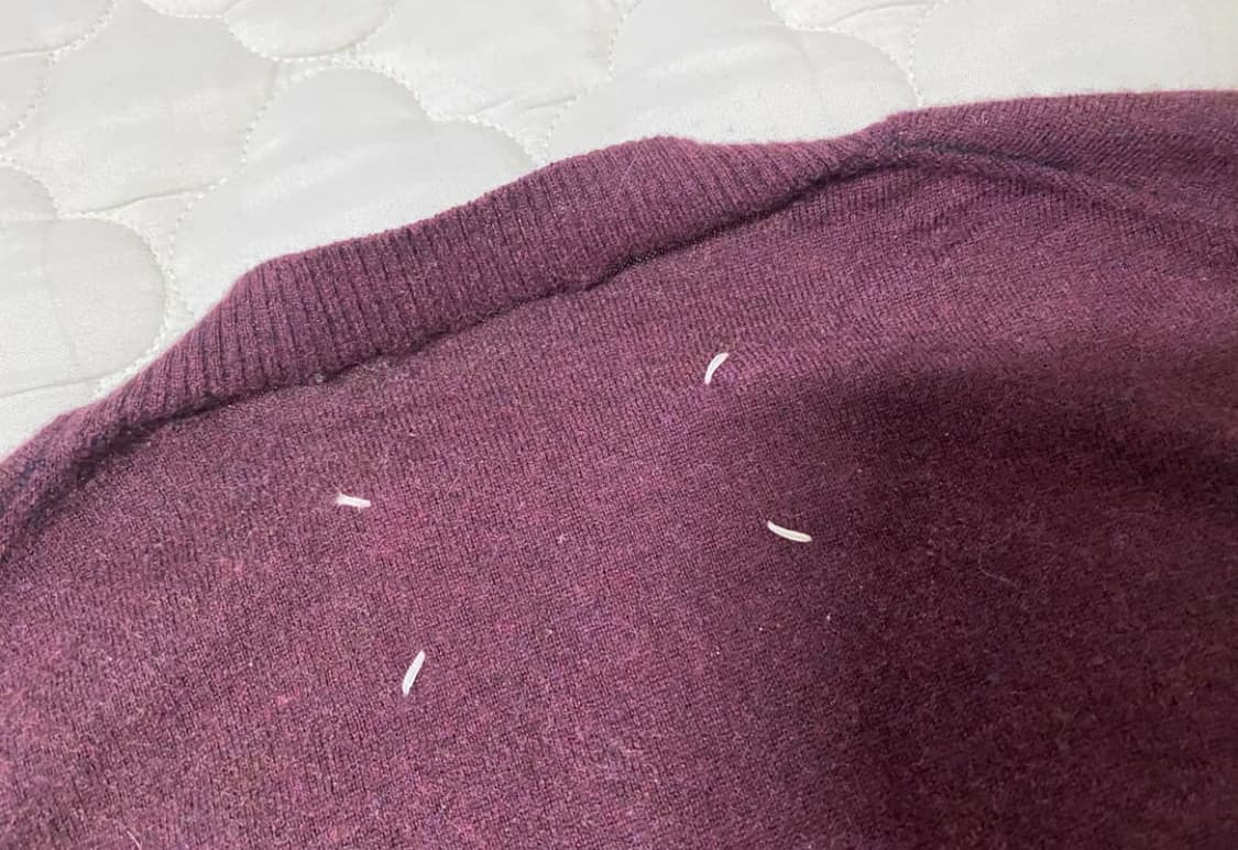 (M) 마르지엘라 버건디 니트 상품이미지4