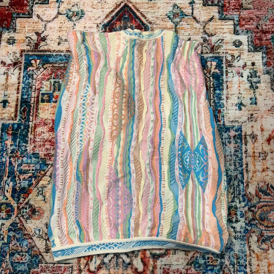 [XL] 쿠지 오스트레일리아 멀티컬러 케이블 니트 상품이미지2