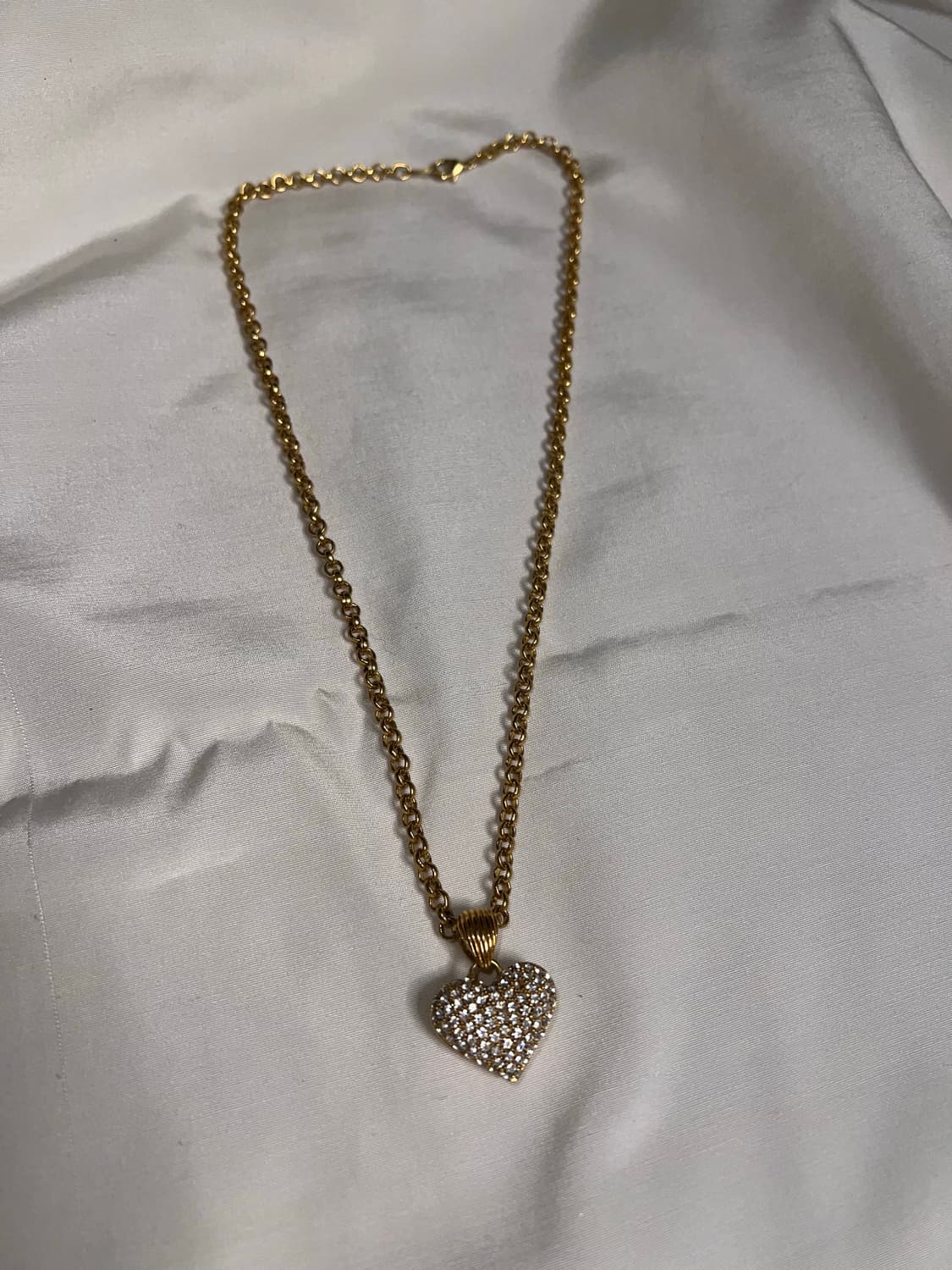 Y2k mood france vintage heart necklace 상품이미지1