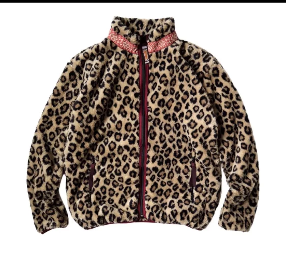 캐피탈 레오파드 패턴 플리스 자켓 4사이즈 상품이미지1