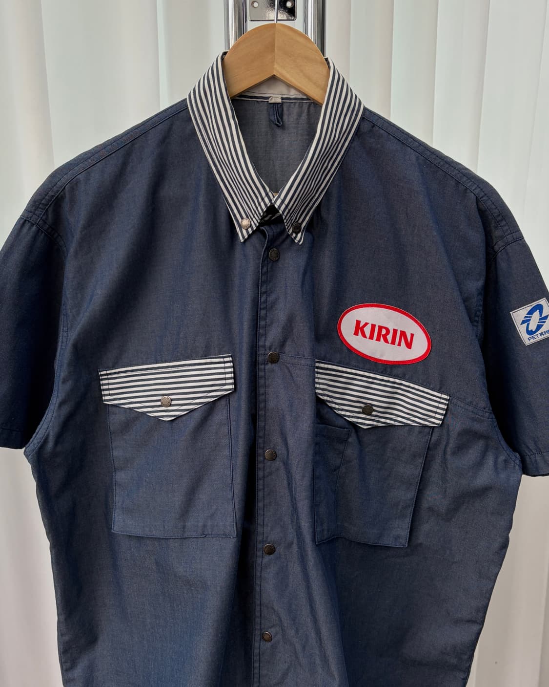 [L]기린 KIRIN 팩토리 워크 셔츠 상품이미지7