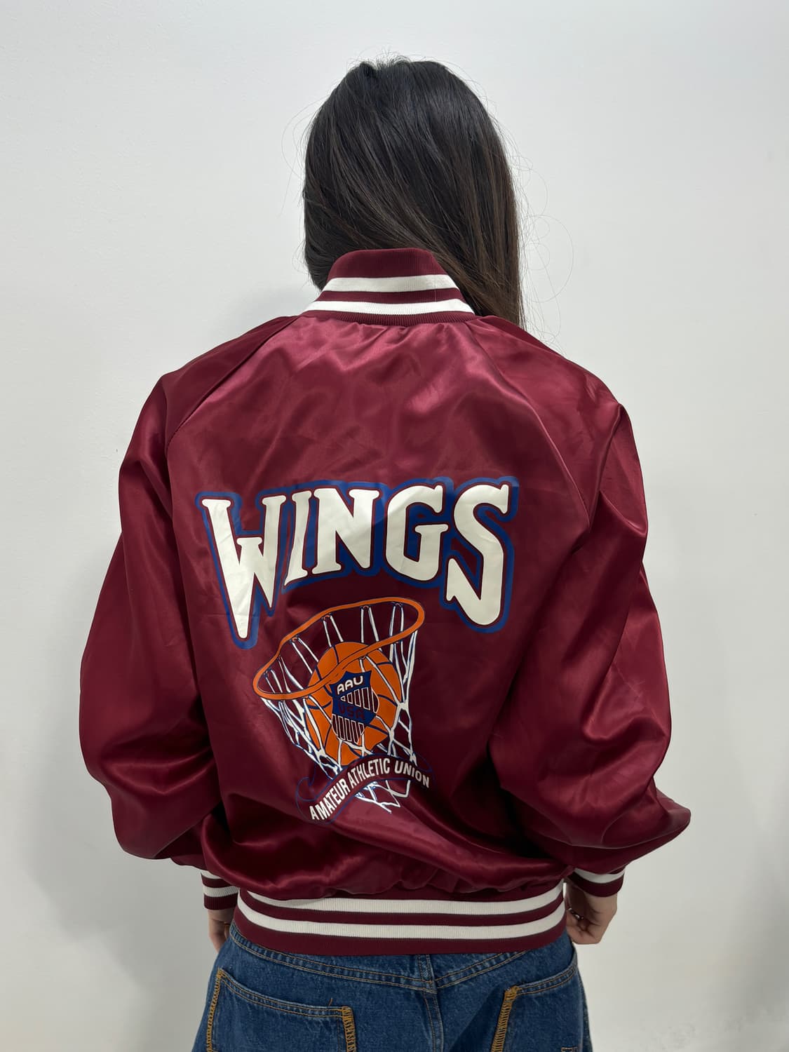 90s 올트스쿨 버건디 스타디움from usa  상품이미지4