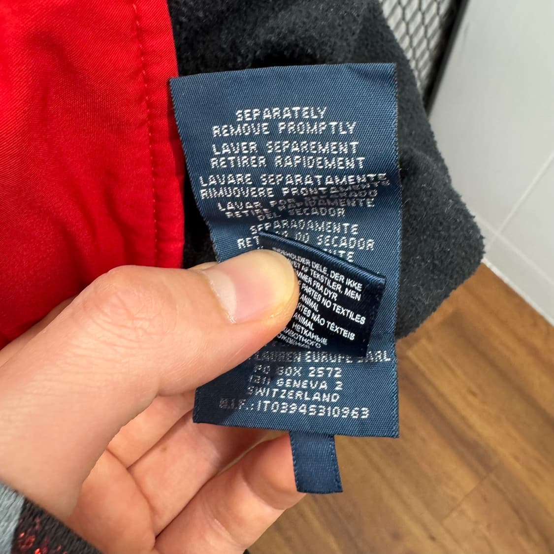 00s 폴로 랄프로렌 해링턴 자켓 안감 플리스 디테일 레드 상품이미지7