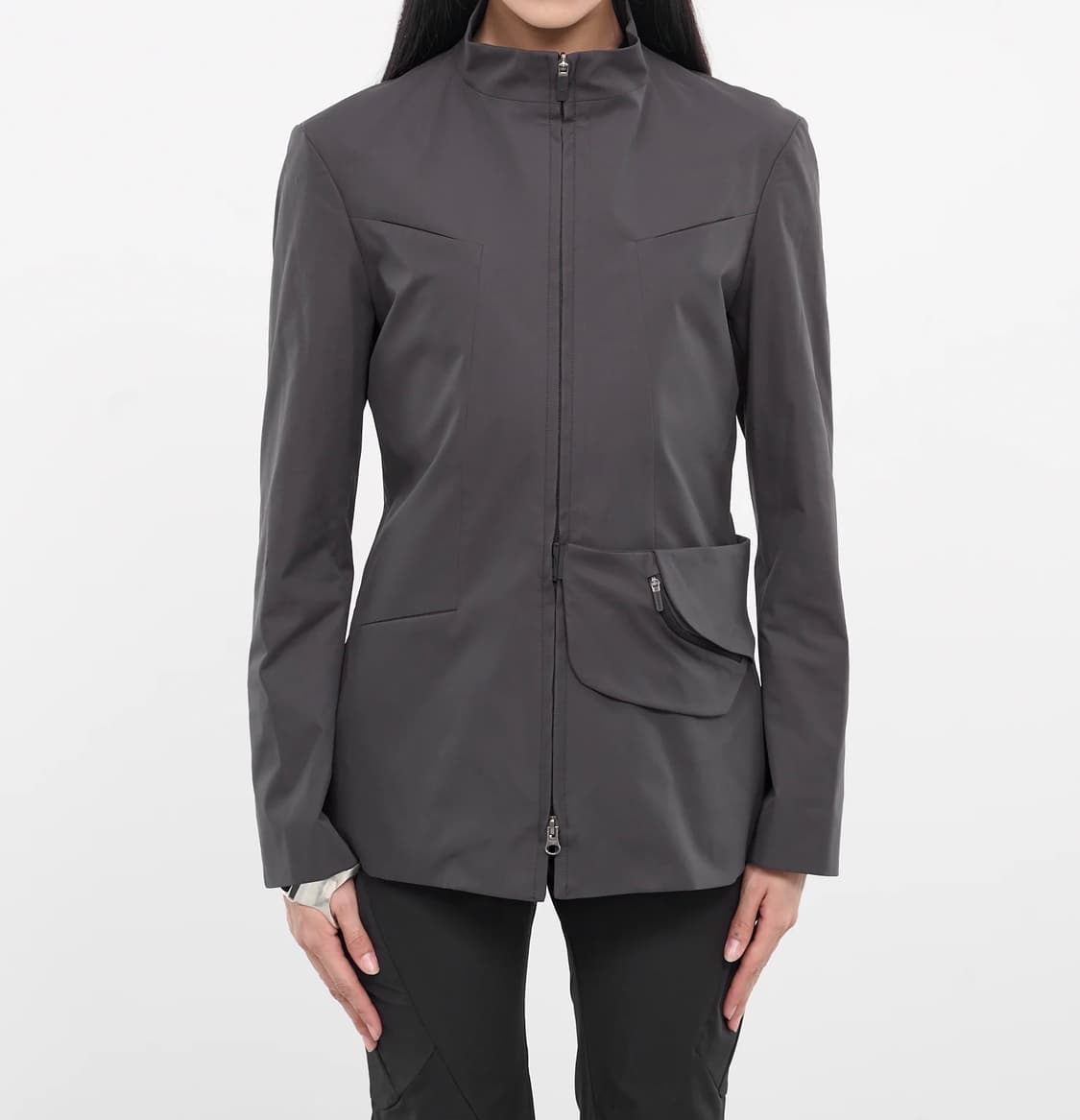 hyein seo WAIST BAG JACKET 다크그레이 상품이미지2