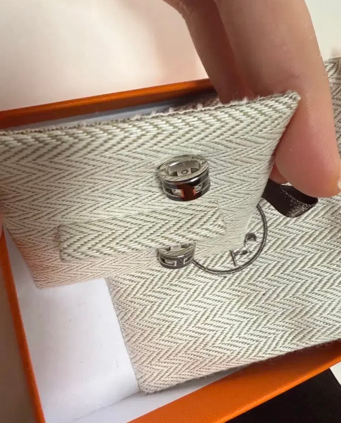 에르메스 팝아슈 미니 블랙실버 귀걸이& 목걸이 상품이미지4